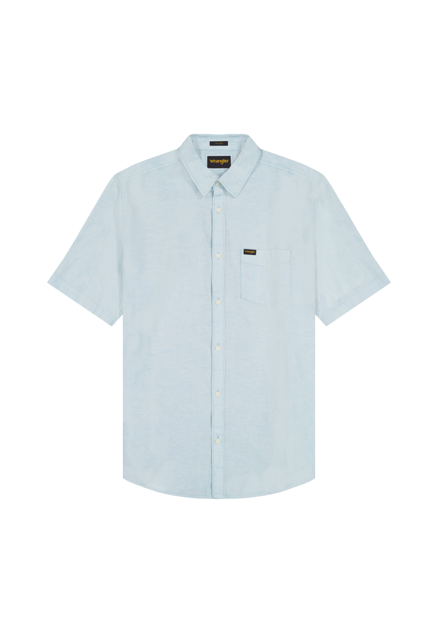Short-sleeved 1-pocket shirt in Forget Me Not Shirts Wrangler