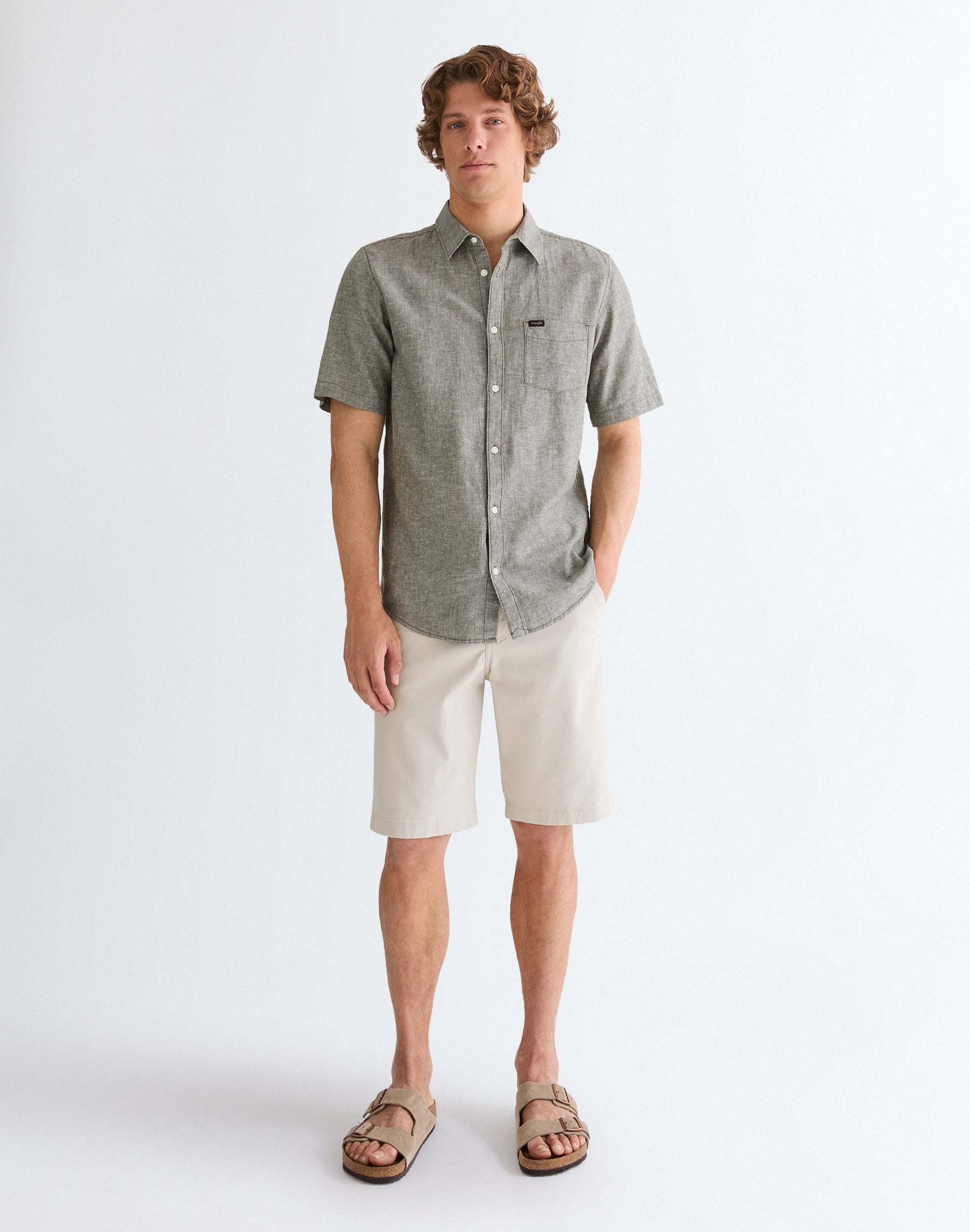 Short-sleeved 1-pocket shirt in Deep Depths Shirts Wrangler
