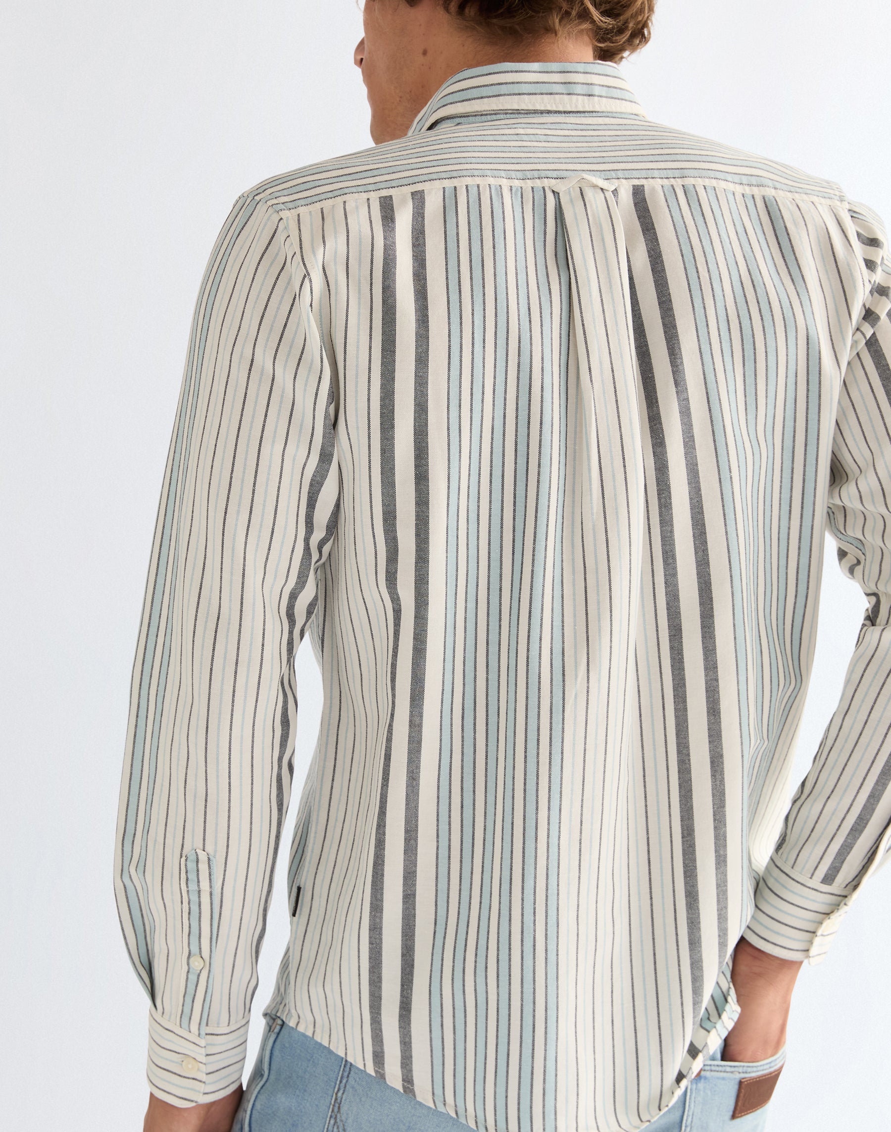 Oxford Shirt in White Blue Shirts Wrangler