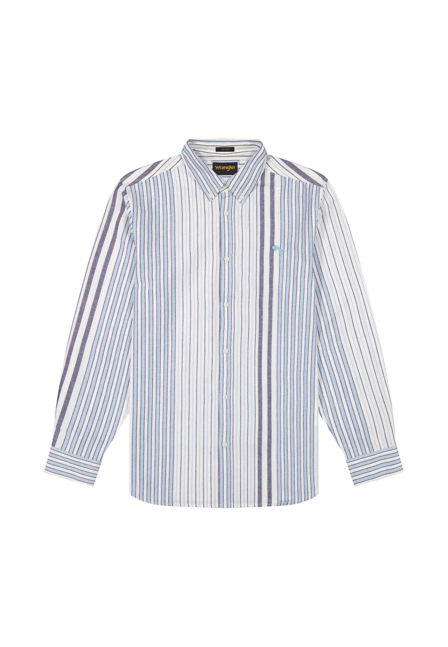 Oxford Shirt in White Blue Shirts Wrangler