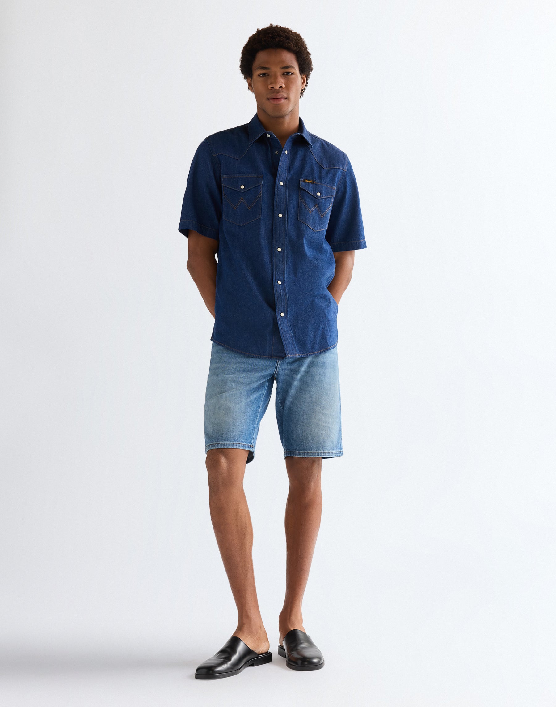Short-sleeved Western in Caroline Creek Shirts Wrangler