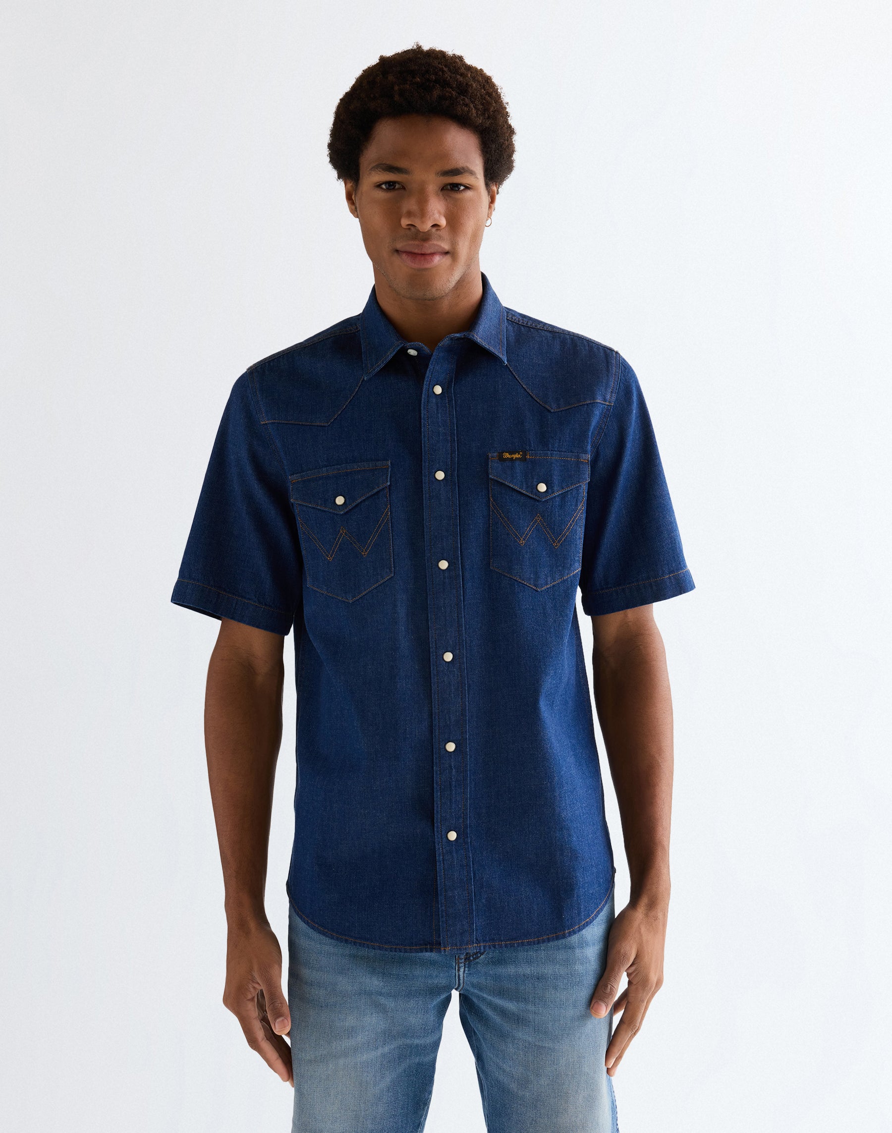 Short-sleeved Western in Caroline Creek Shirts Wrangler