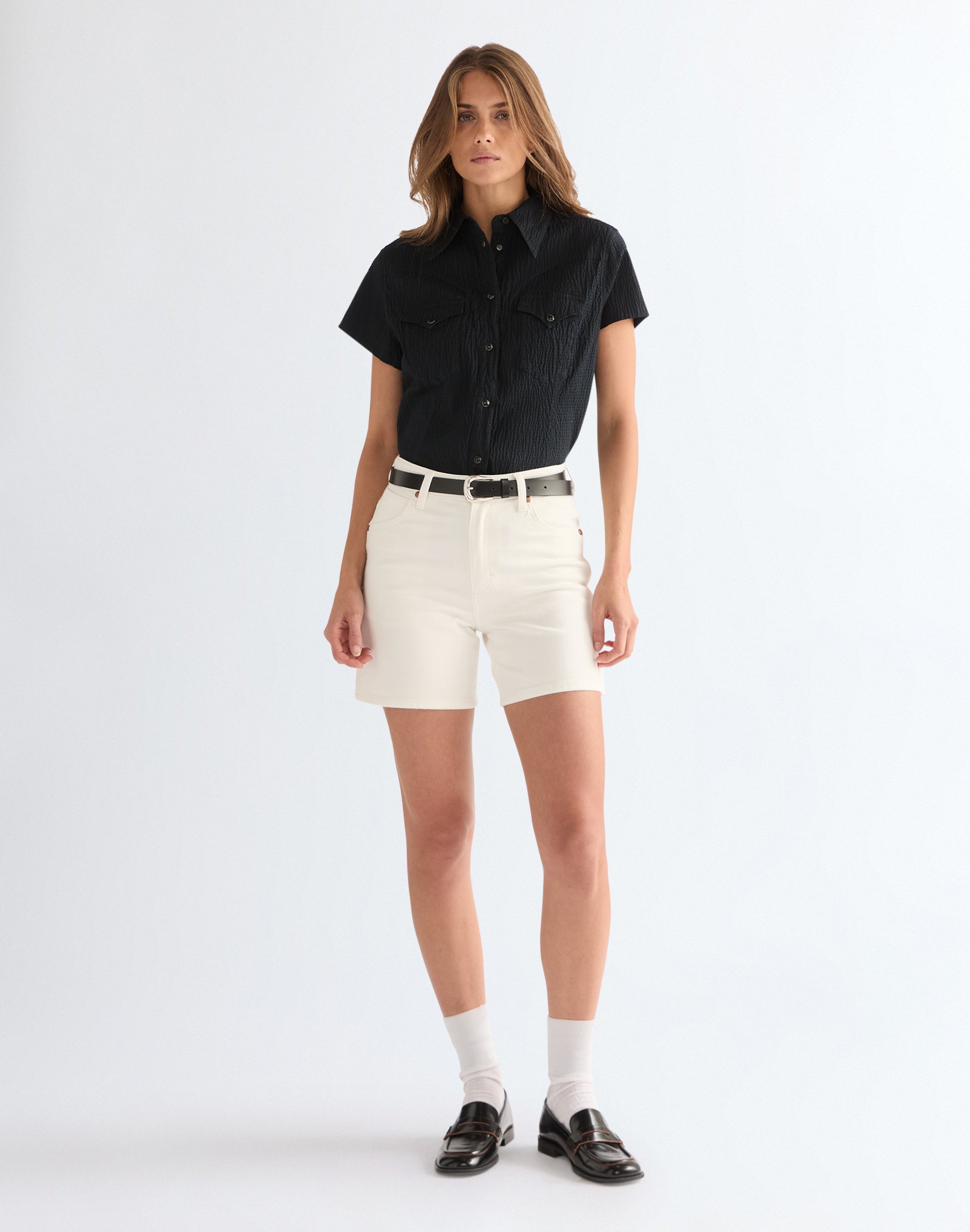 Cowboy Shorts 5 Inch in Swan Shorts Wrangler