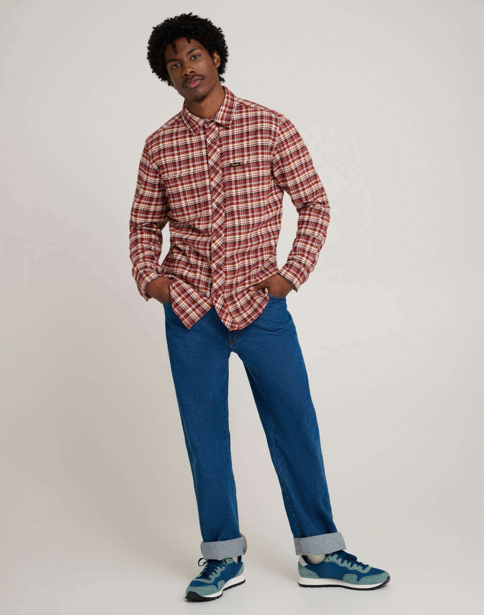 Will Shirt in Fired Brick Shirts Wrangler