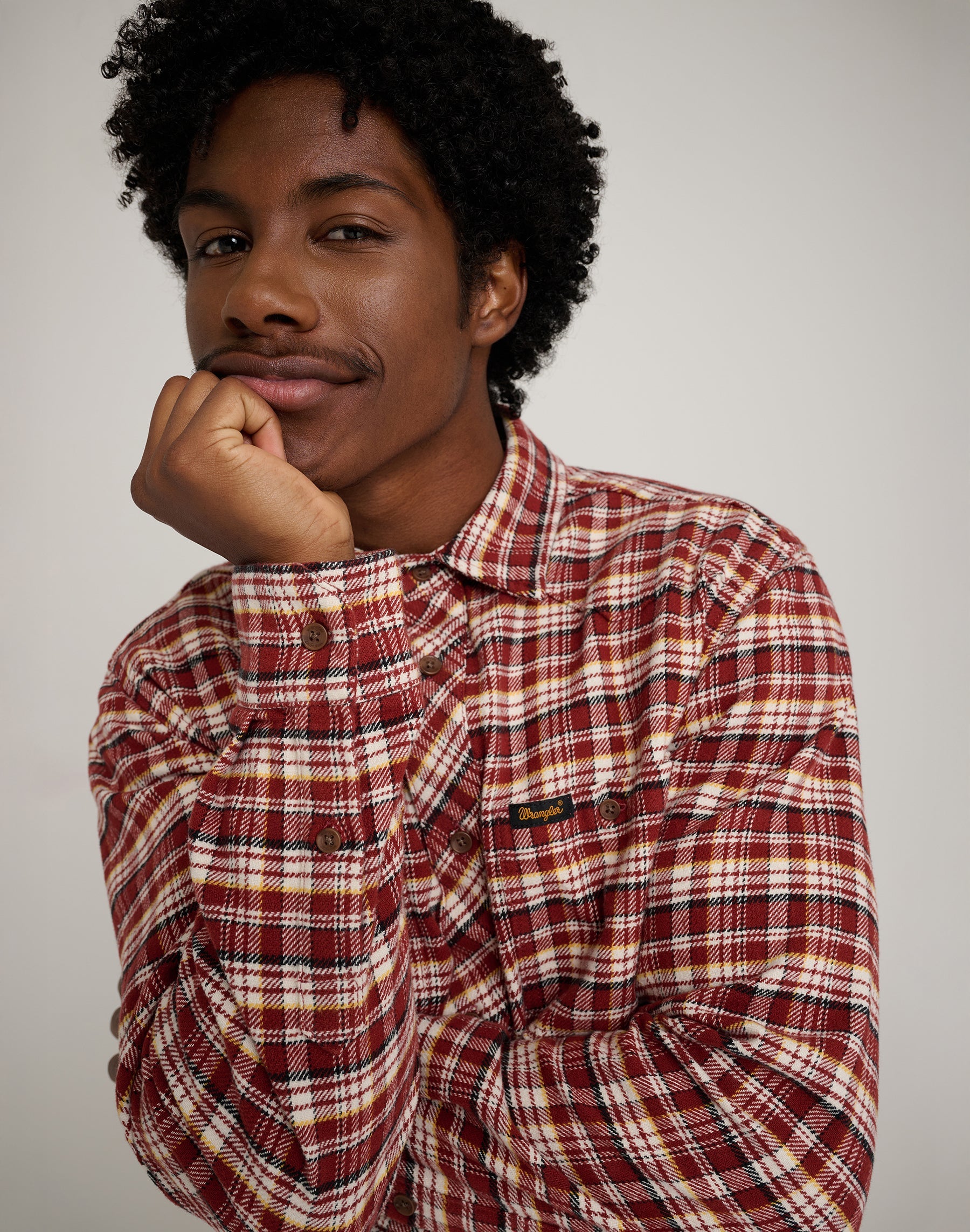 Will Shirt in Fired Brick Shirts Wrangler