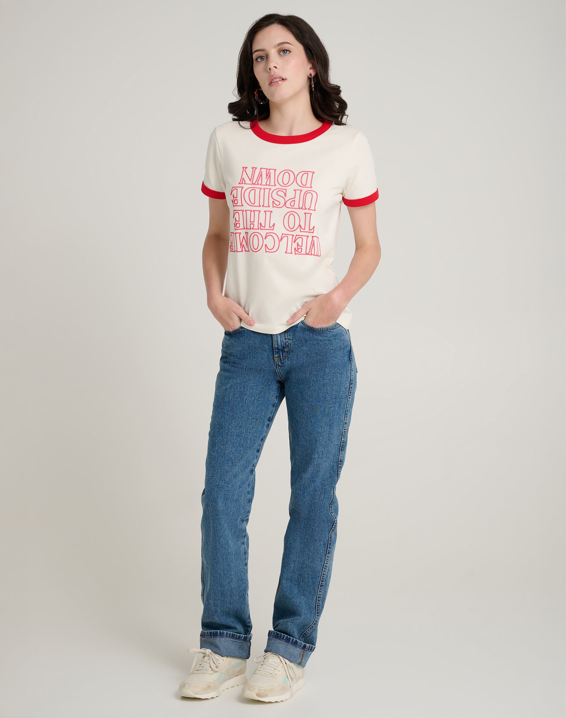 The Upside Down Tee in Marshmallow T-Shirts Wrangler