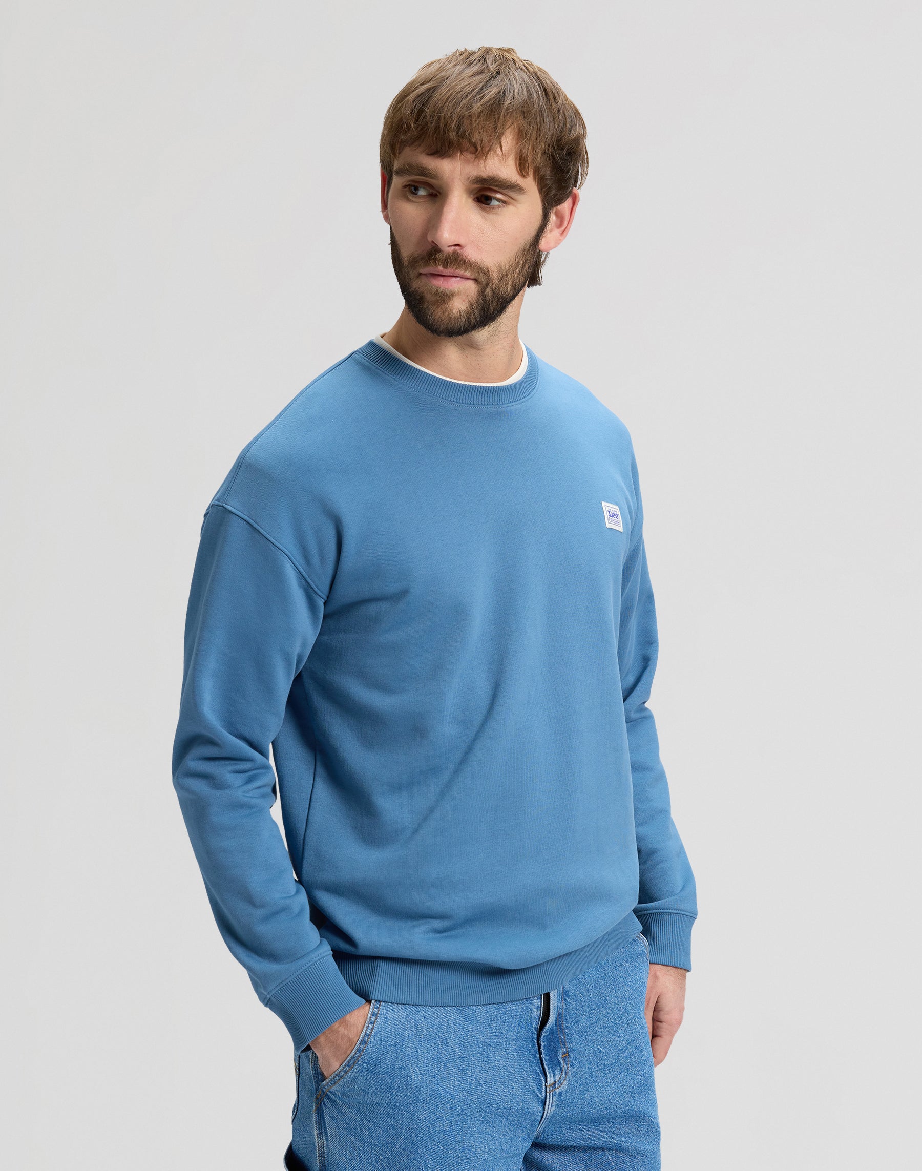 Workwear sweatshirt in work blue