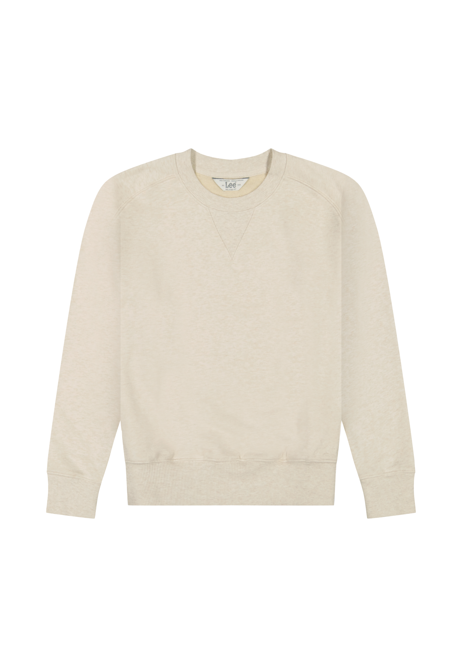 Raglan Crew Sweatshirt in Ecru Heather