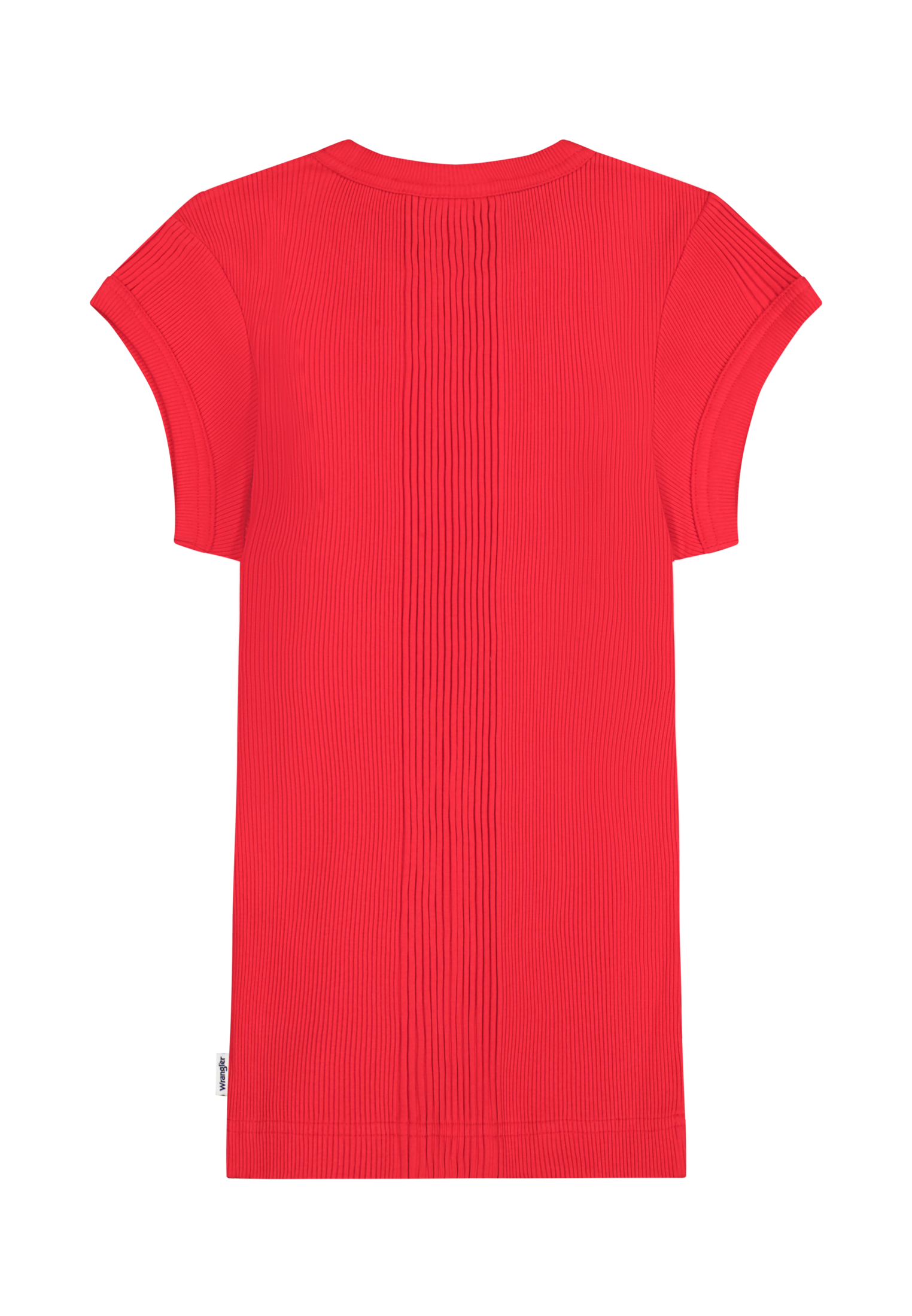 Capped Rib Shirt in Flame Scarlet