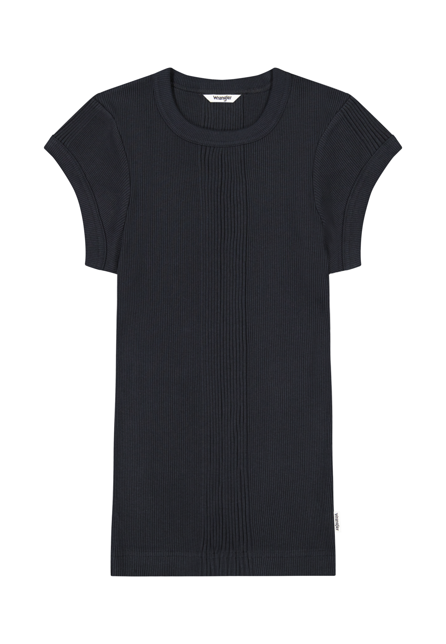 Capped Rib Shirt in Black