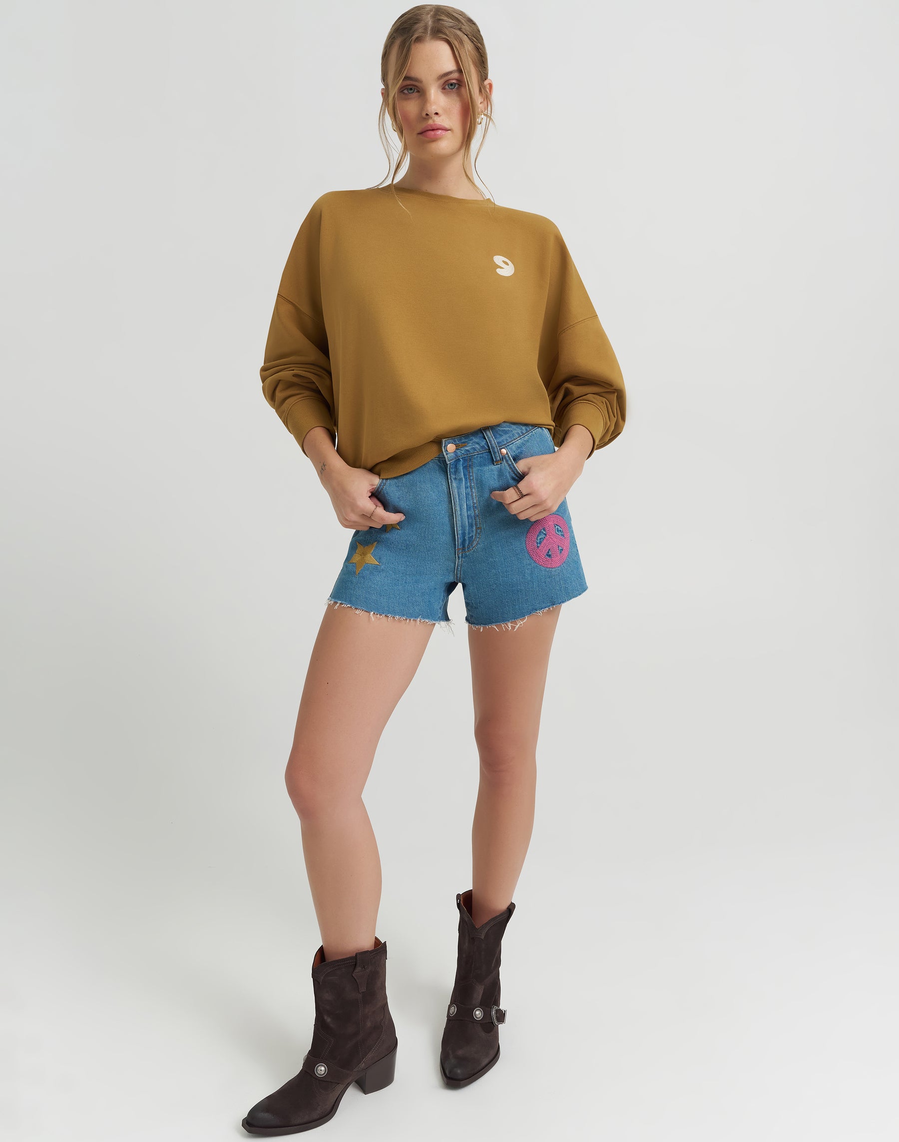 Good Jeans Sweatshirt in Brown