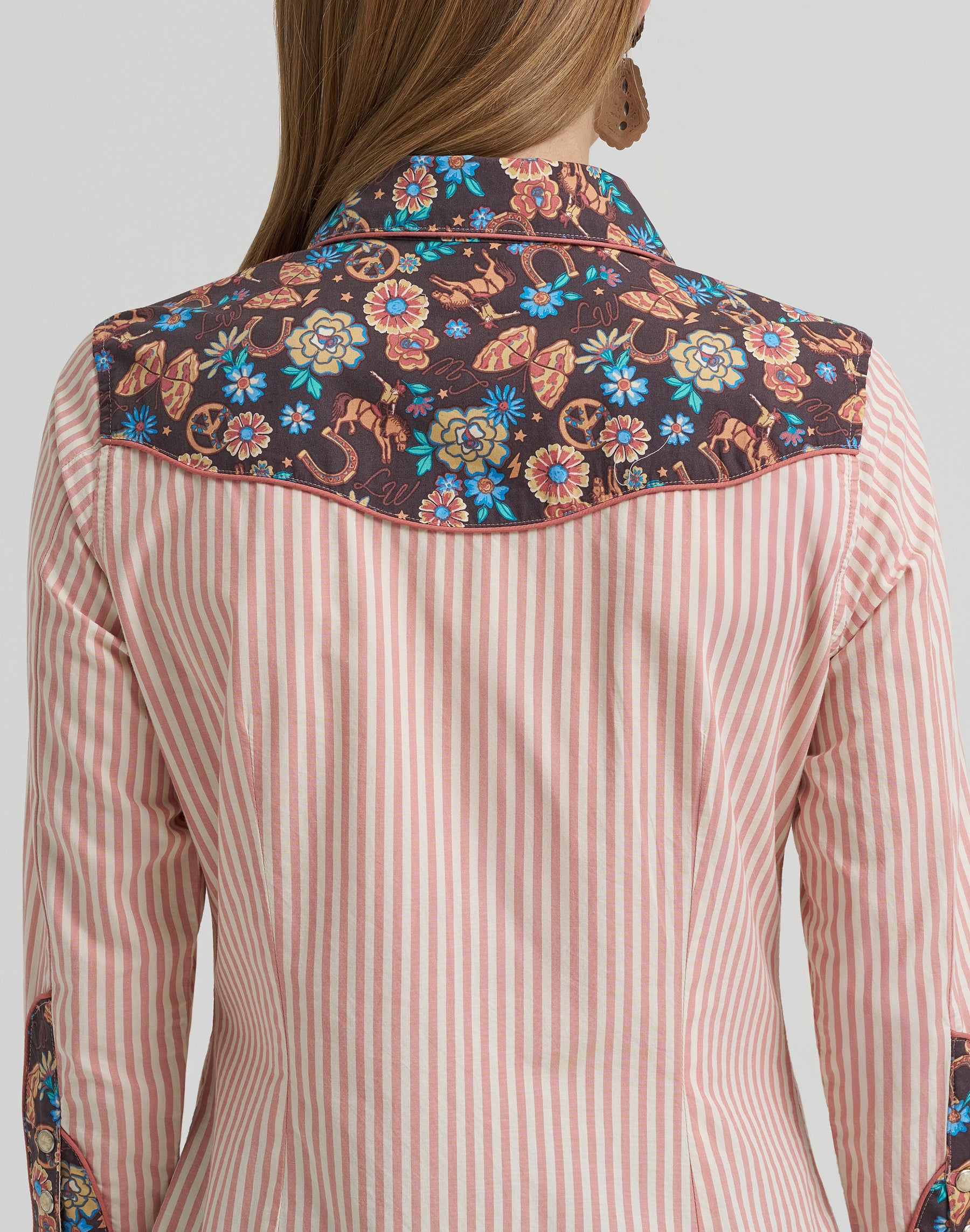 Prairie print shirt in pink