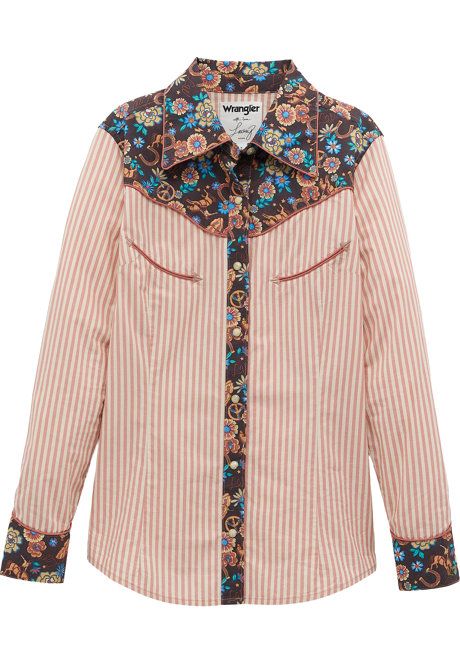 Prairie print shirt in pink