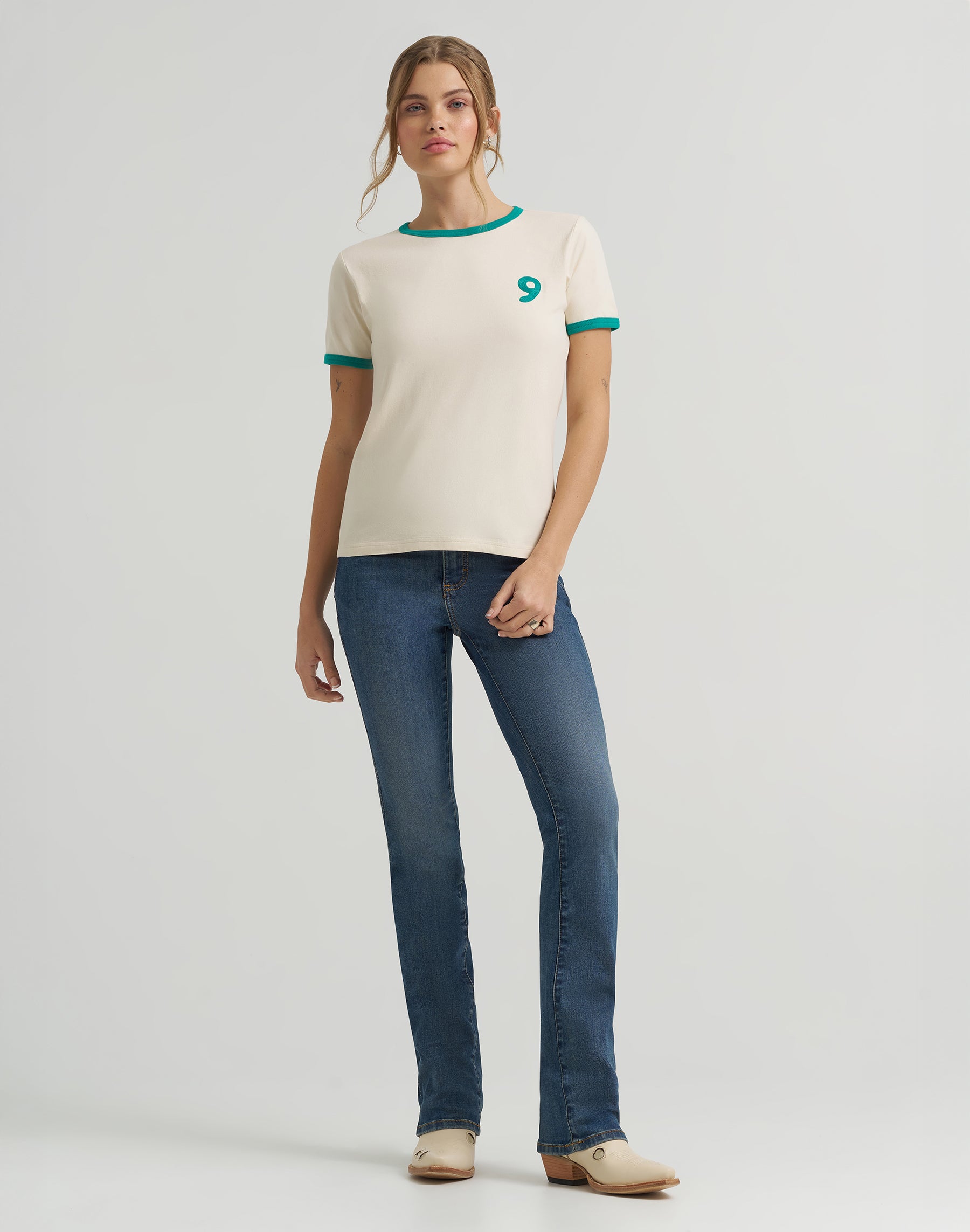 Good Jeans T-shirt in cream