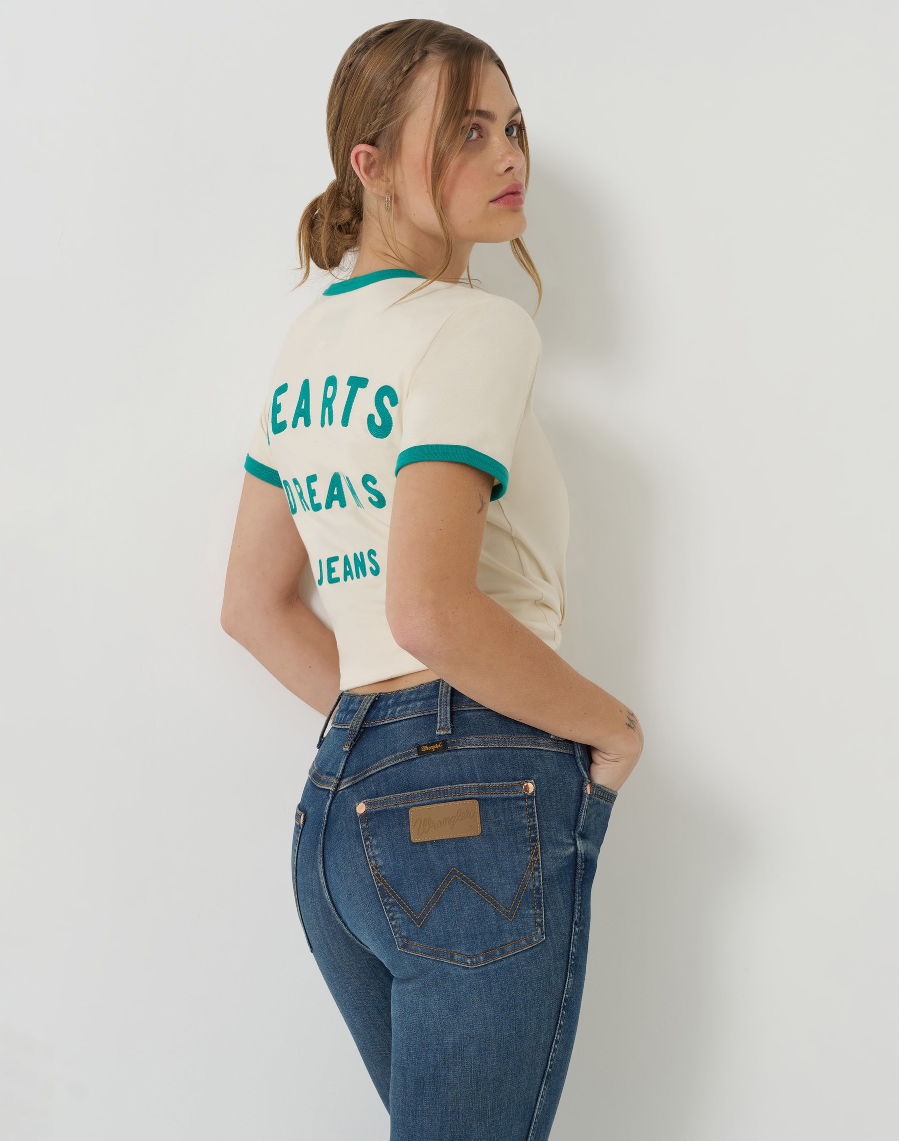 Good Jeans T-shirt in cream