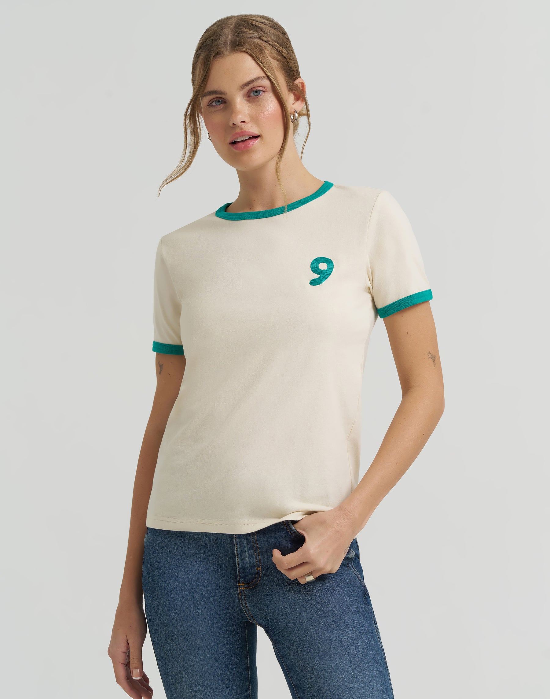 Good Jeans T-shirt in cream