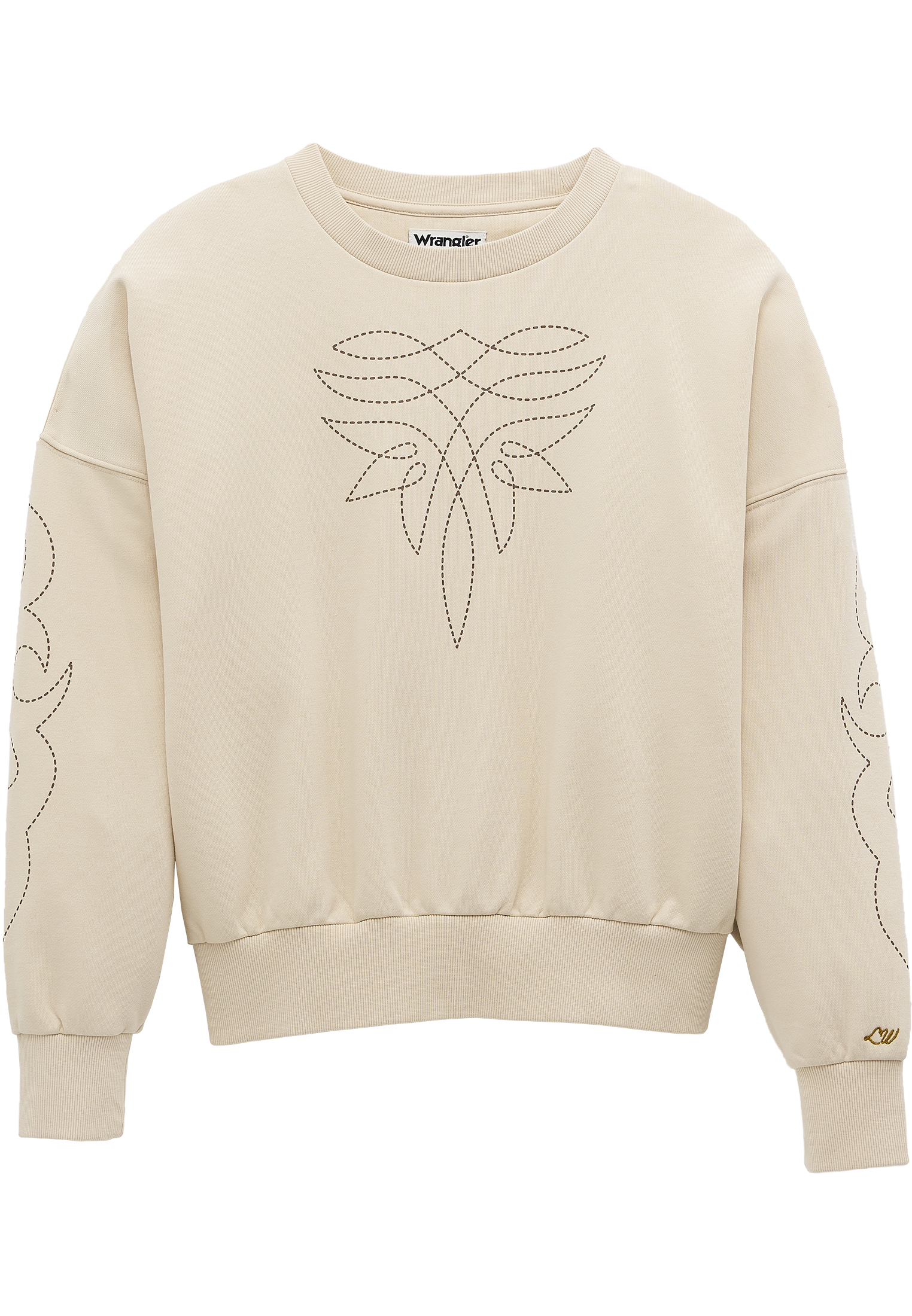 Cowboy sweatshirt in cream