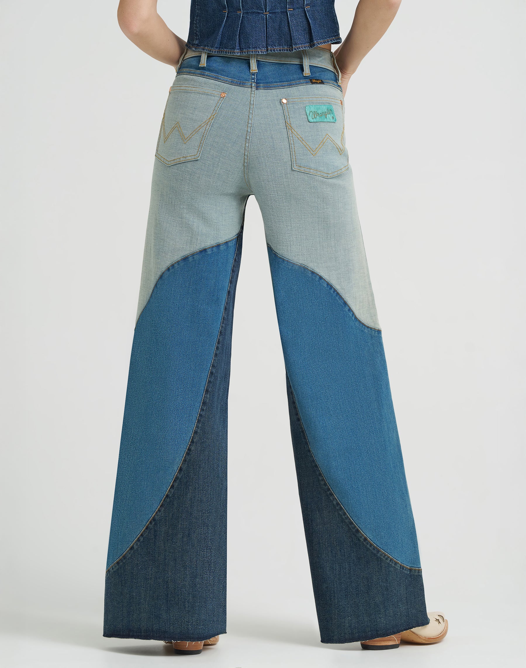 Groovy wide-leg jeans in denim