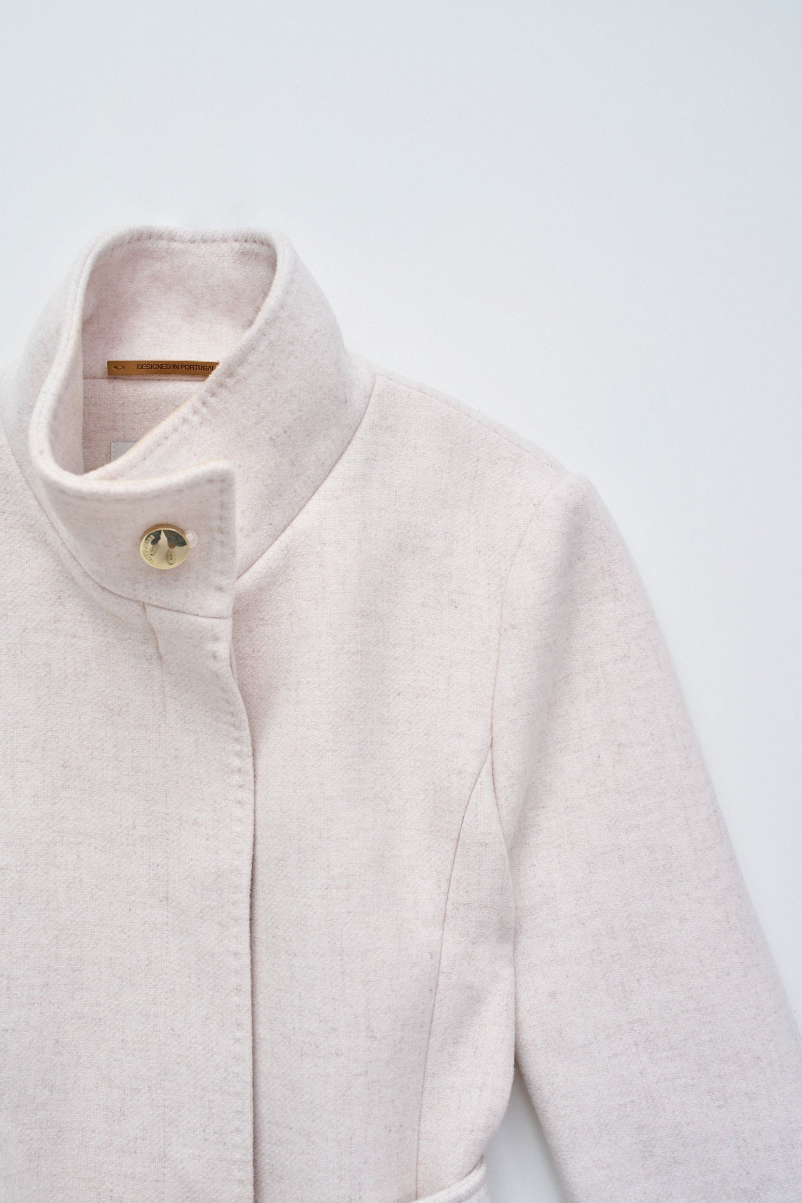 The Reimagined Wool Coat in Light Beige V1 Jackets Salsa Jeans