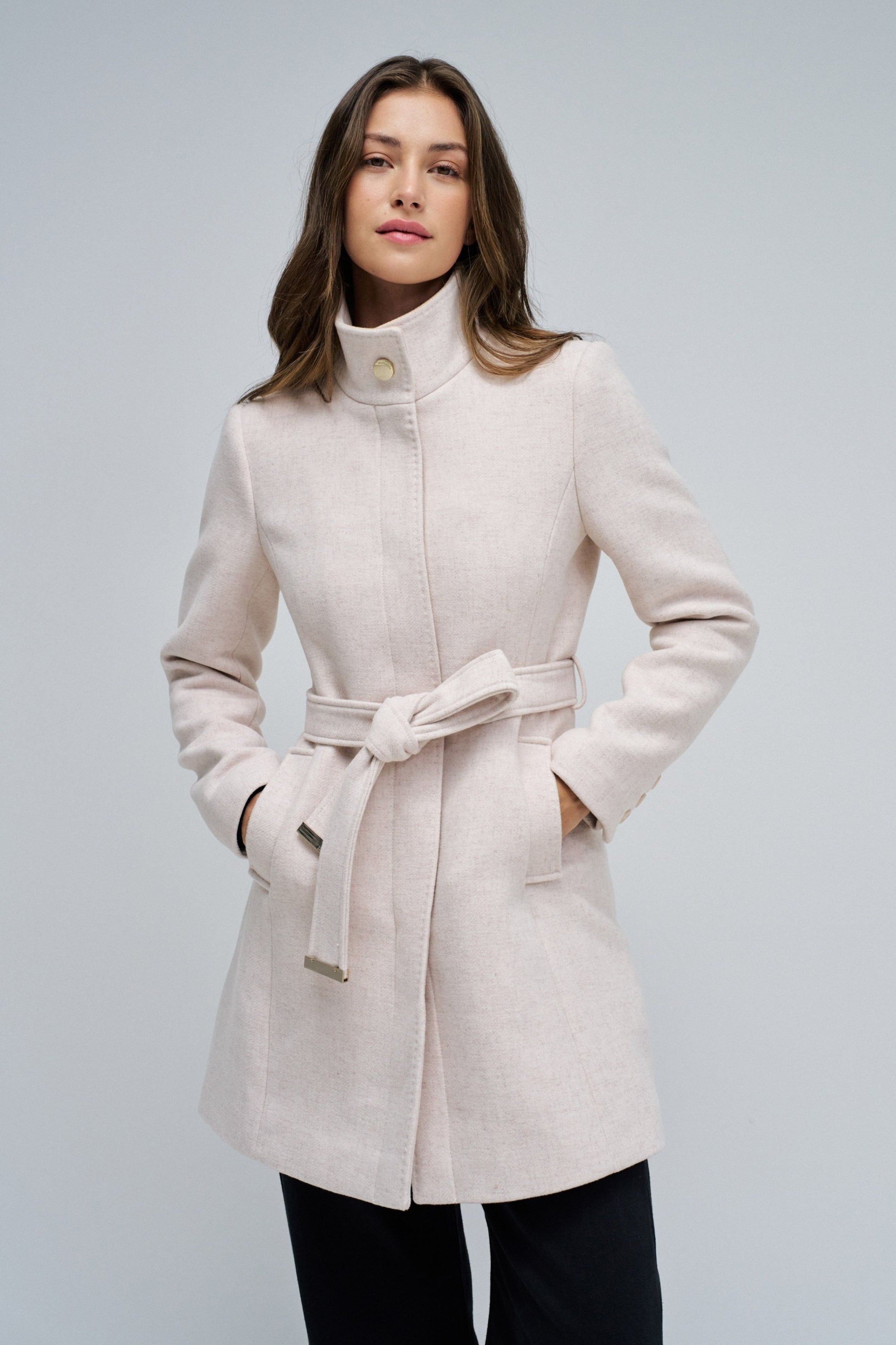 The Reimagined Wool Coat in Light Beige V1 Jackets Salsa Jeans