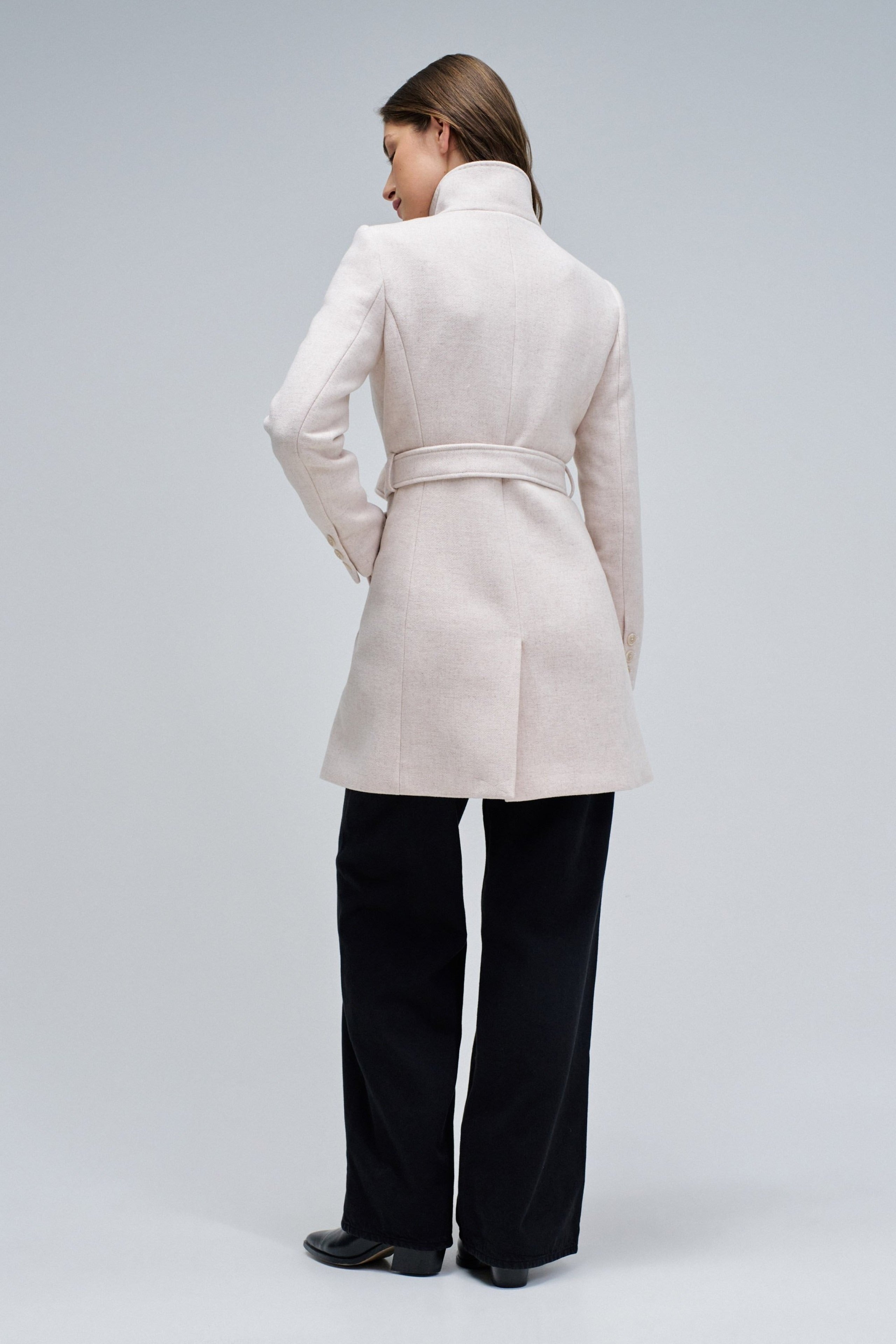 The Reimagined Wool Coat in Light Beige V1 Jackets Salsa Jeans