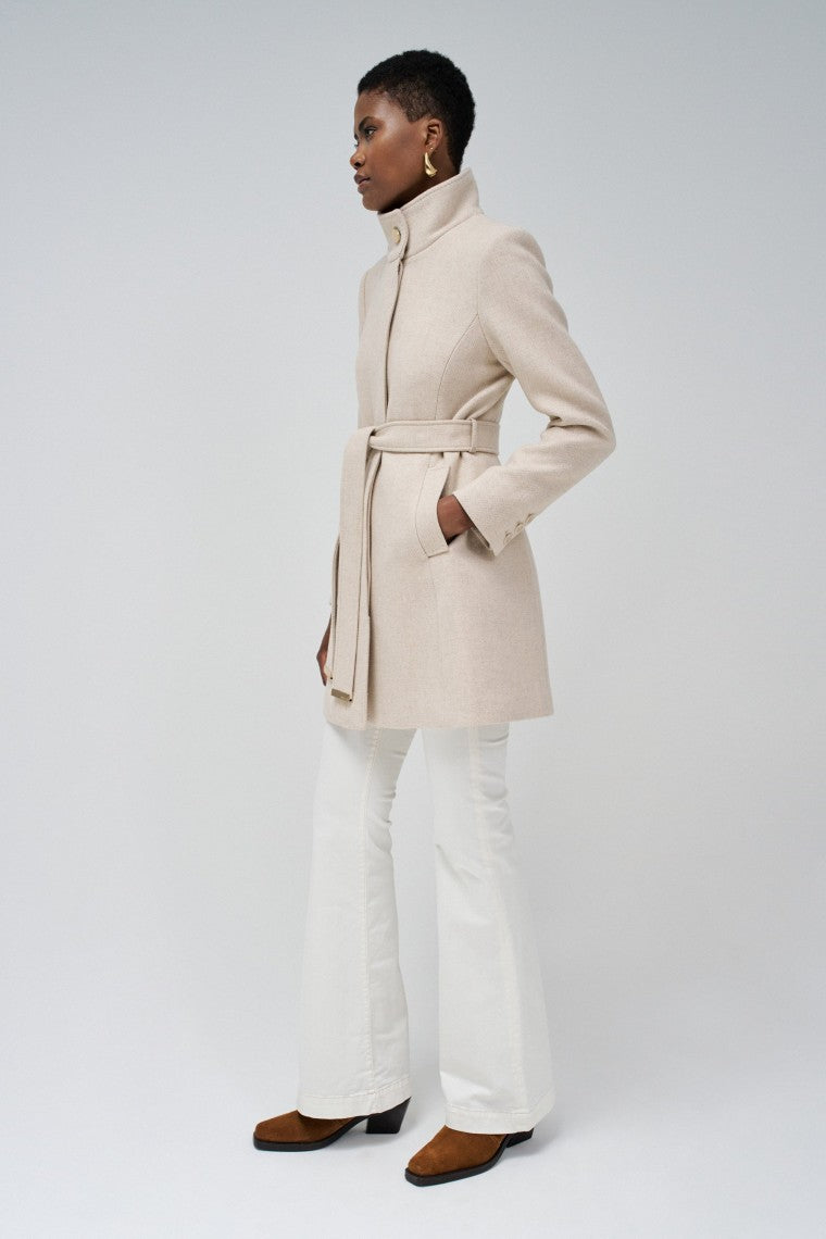 The Reimagined Wool Coat in Medium Beige V4 Jackets Salsa Jeans   