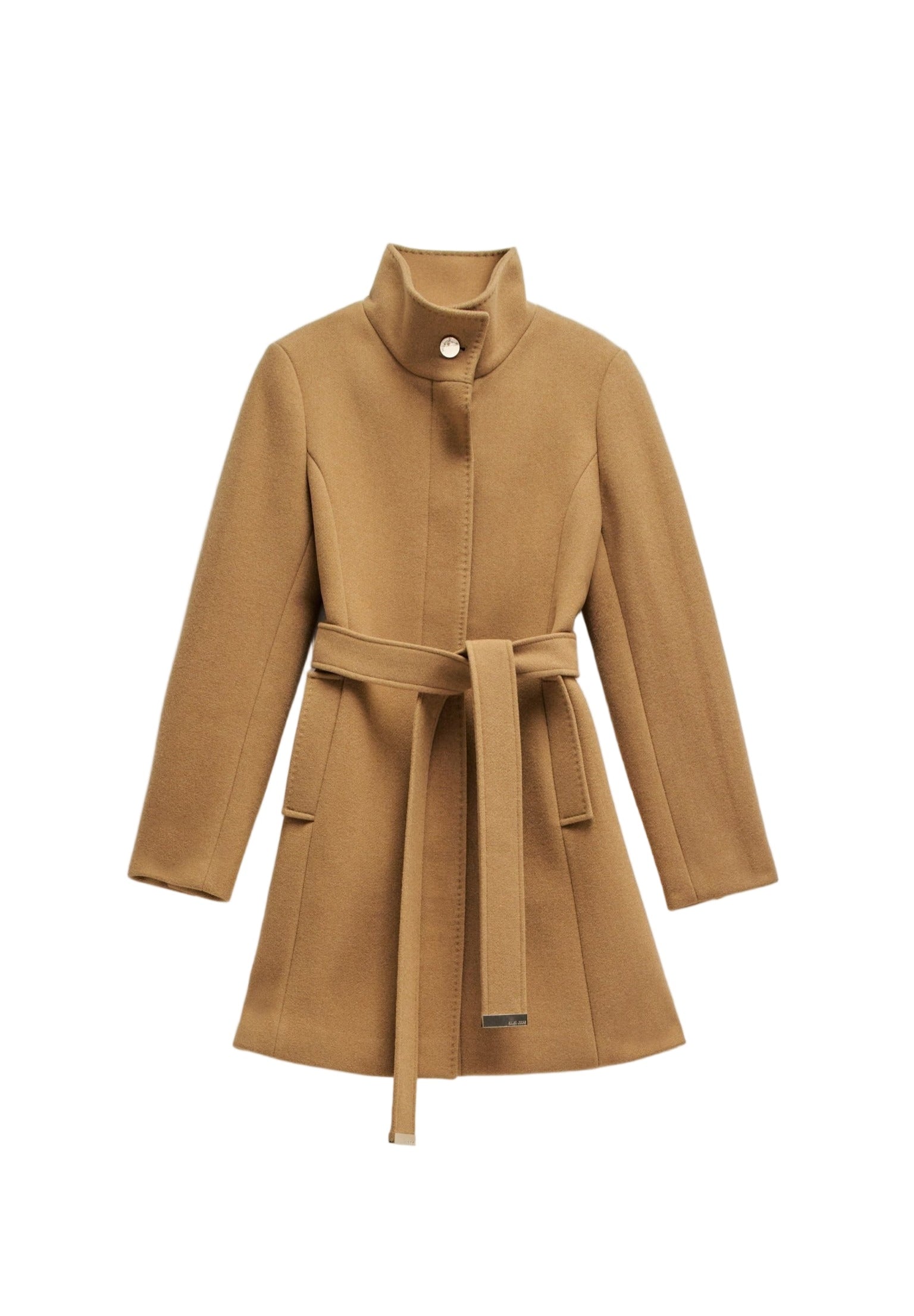 The Reimagined Wool Coat in Dark Beige Jackets Salsa Jeans