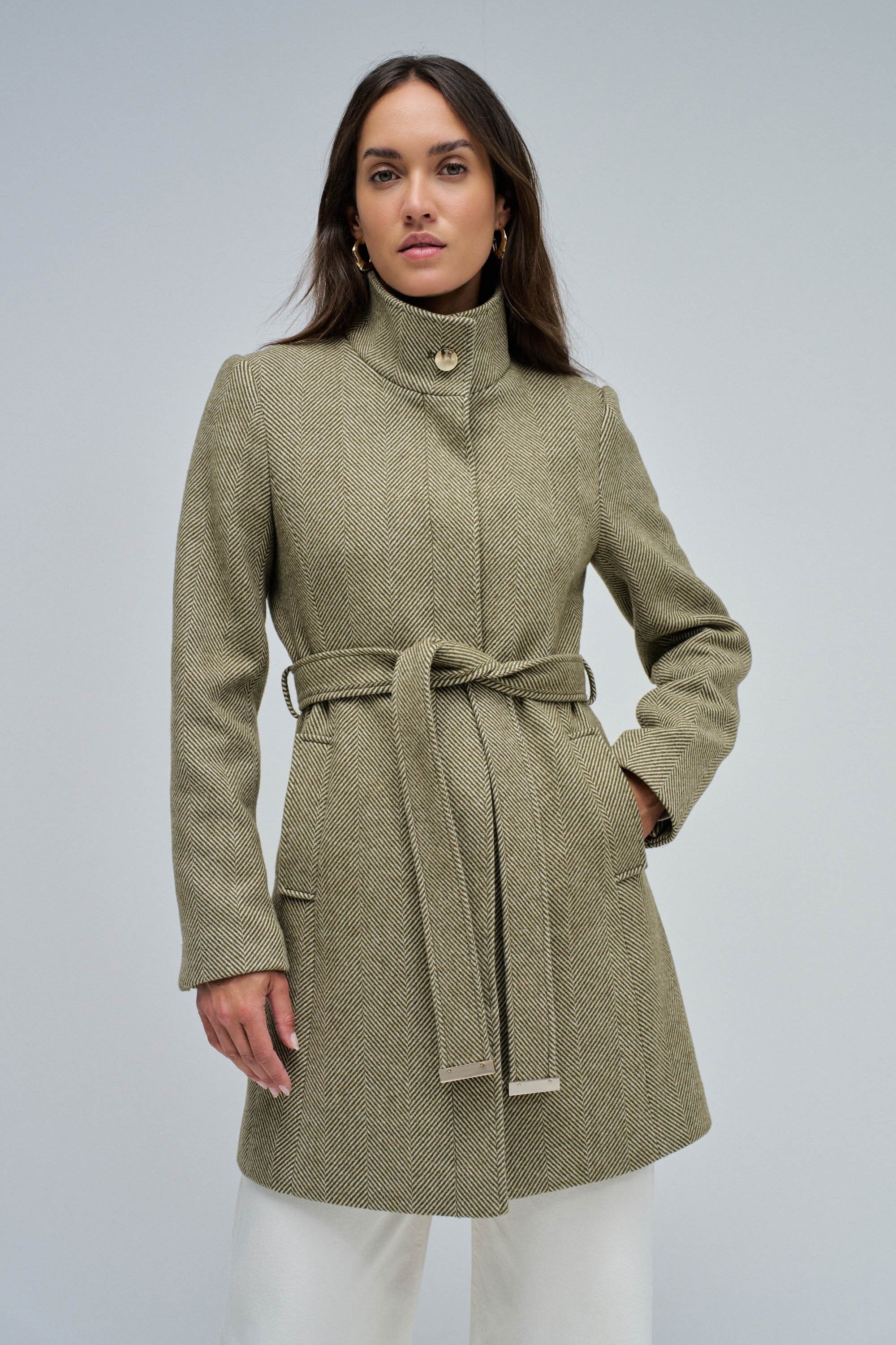 The Reimagined Wool Coat in Dark Grey Jackets Salsa Jeans