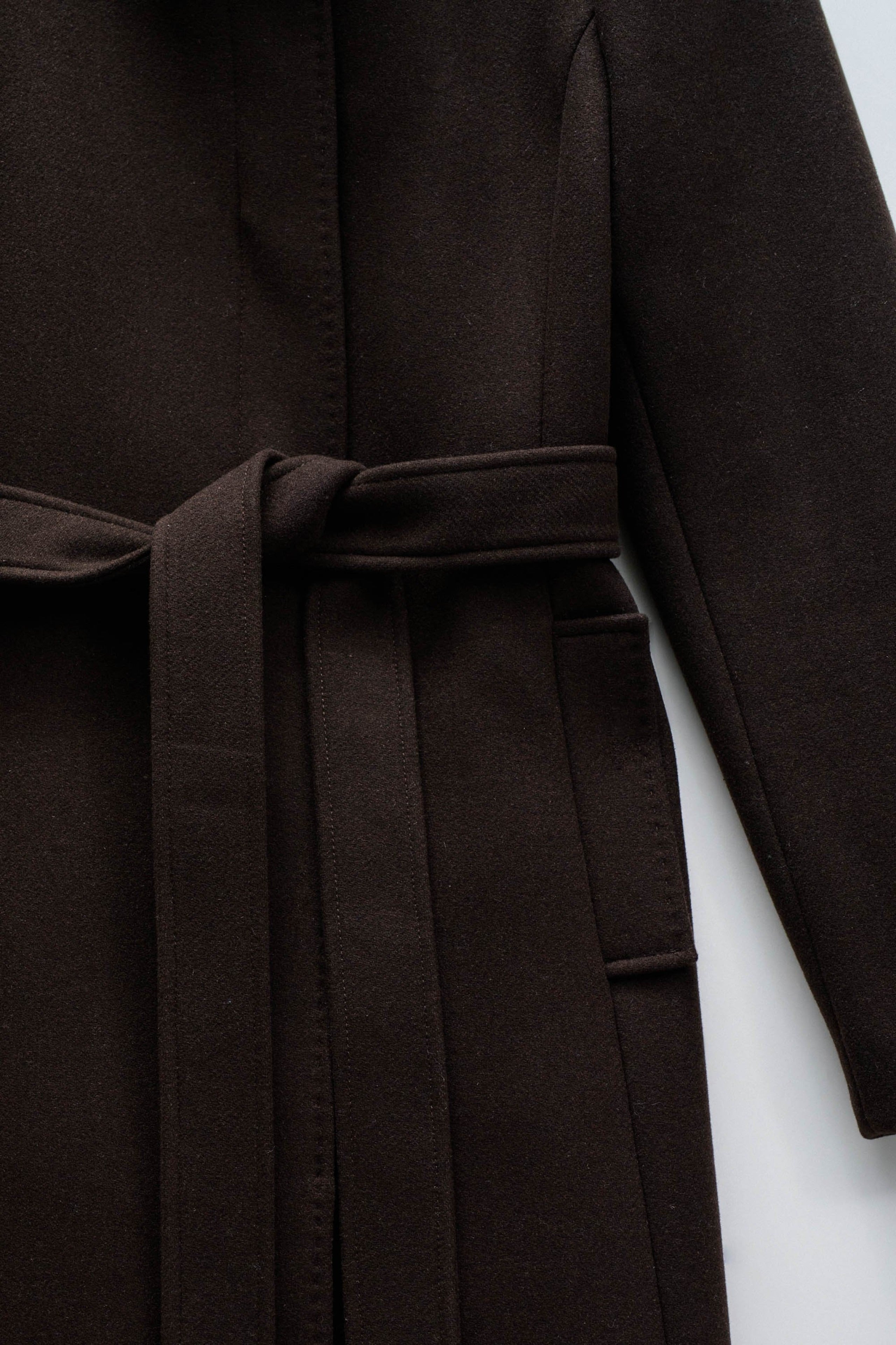 The Reimagined Wool Coat in Dark Brown Jackets Salsa Jeans