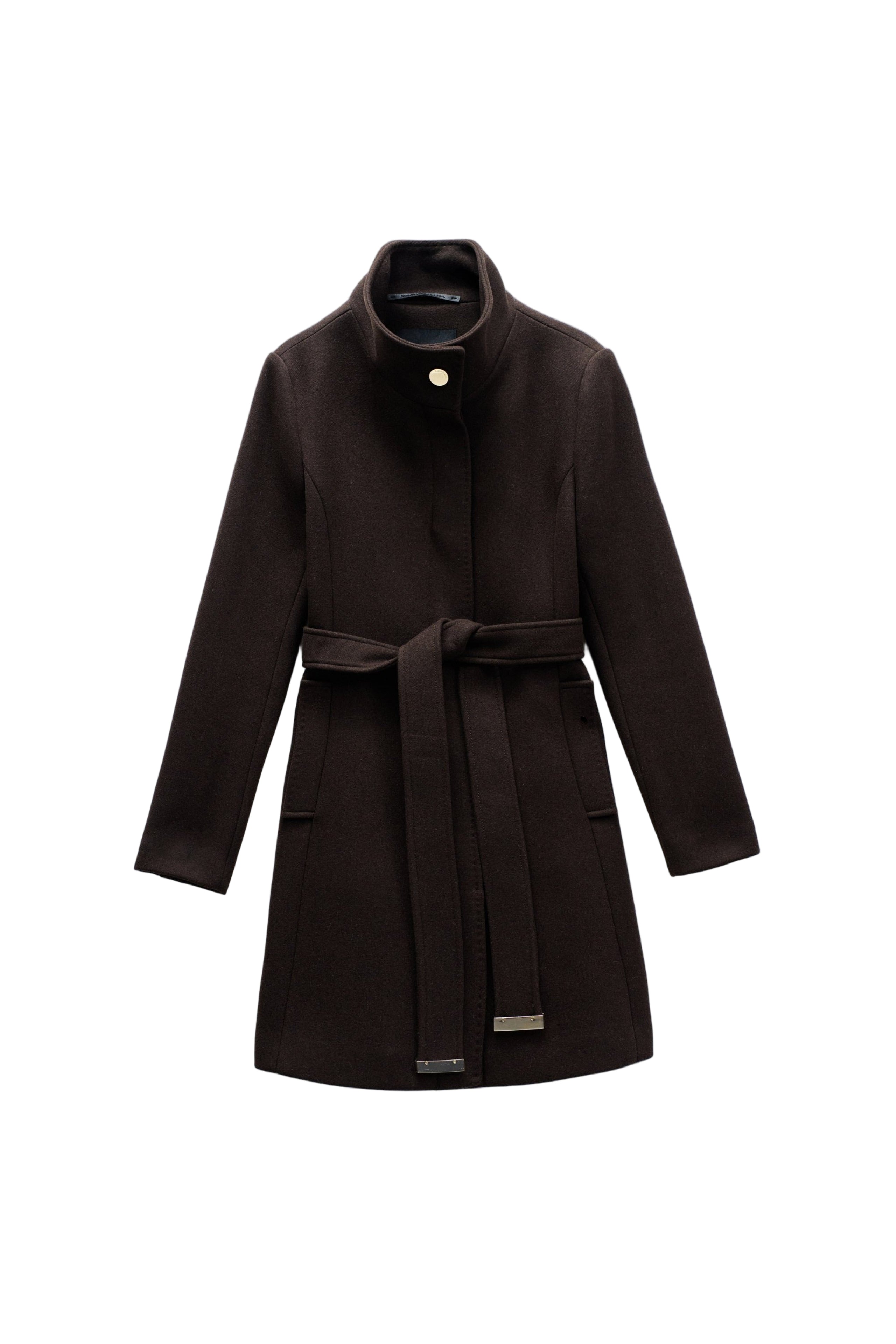 The Reimagined Wool Coat in Dark Brown Jackets Salsa Jeans