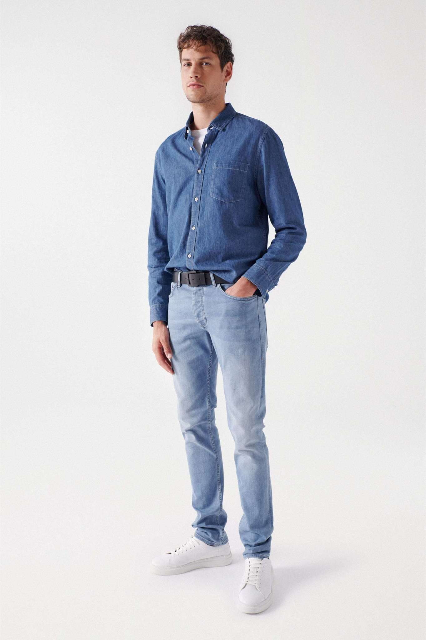 Denim shirt in medium wash shirts Salsa Jeans   