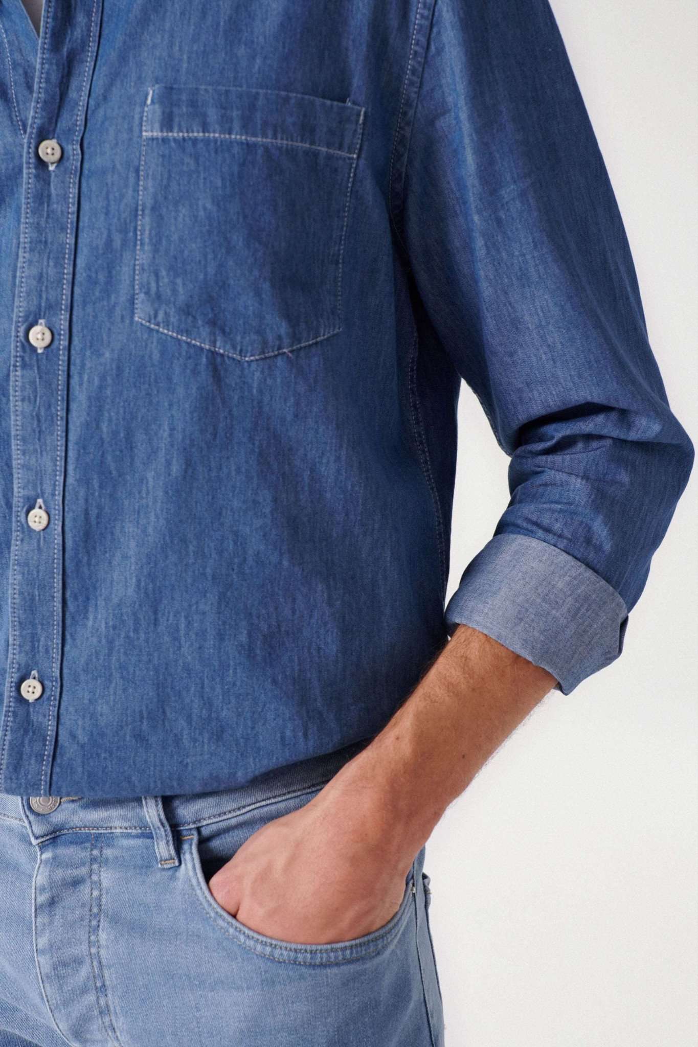 Denim shirt in medium wash shirts Salsa Jeans   