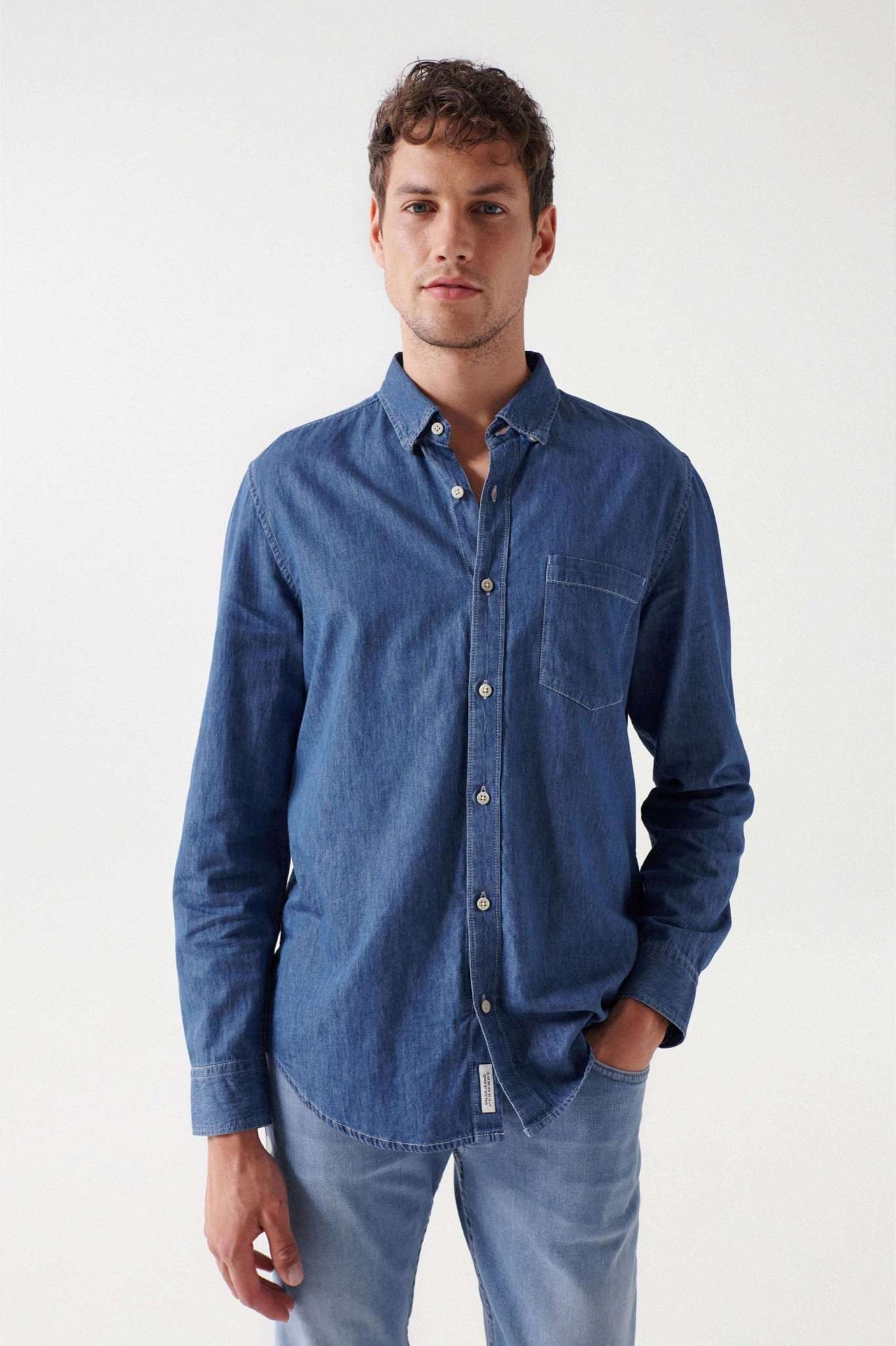 Denim shirt in medium wash shirts Salsa Jeans   