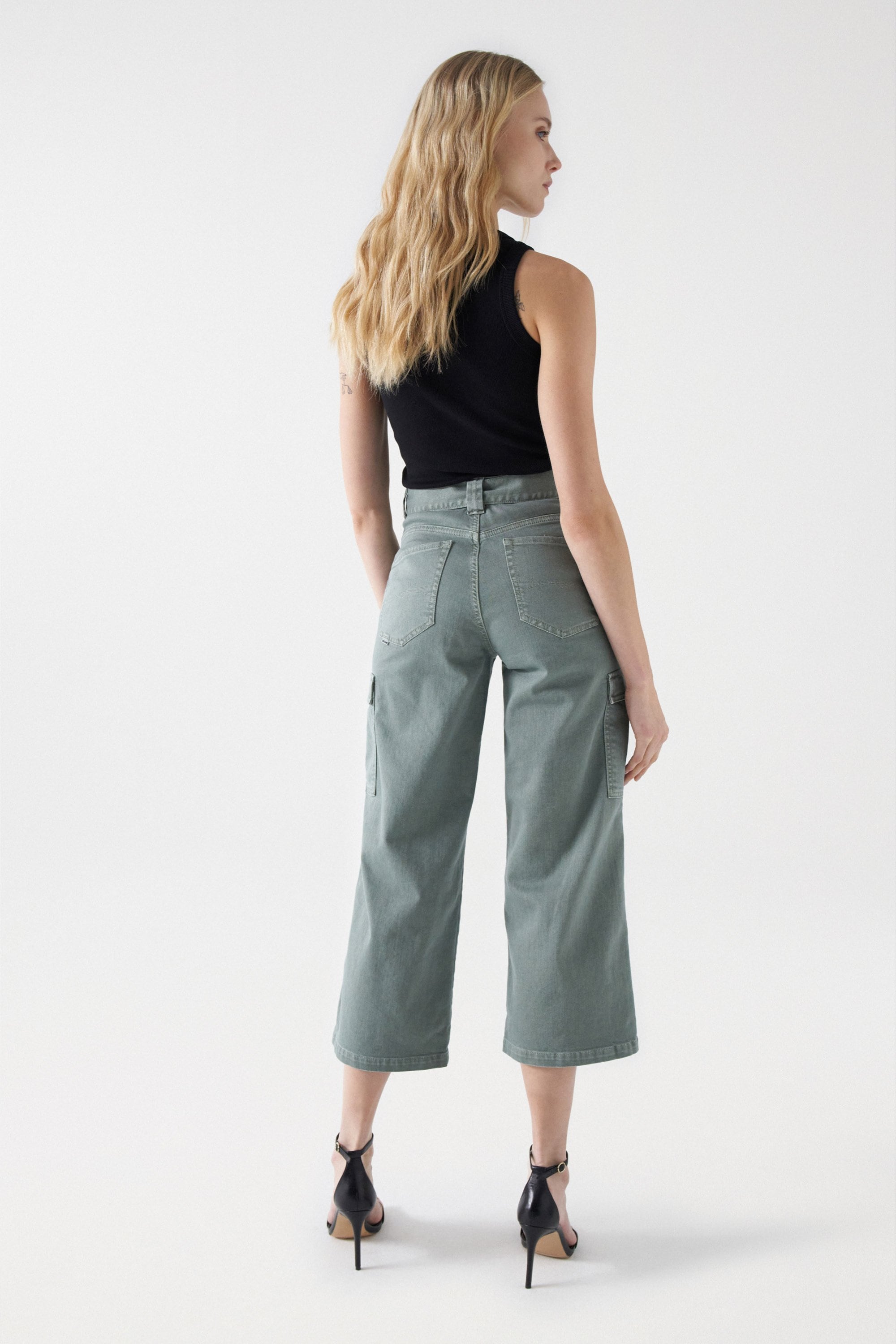 Cargo Faith In Color in Dark Green V1 Jeans Salsa Jeans   