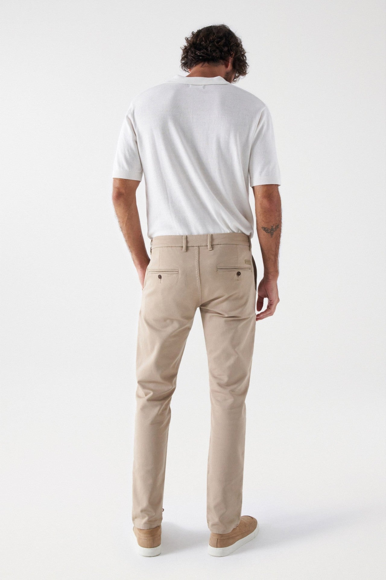 Chino Joggers S-Activ in Medium Beige Pants Salsa Jeans