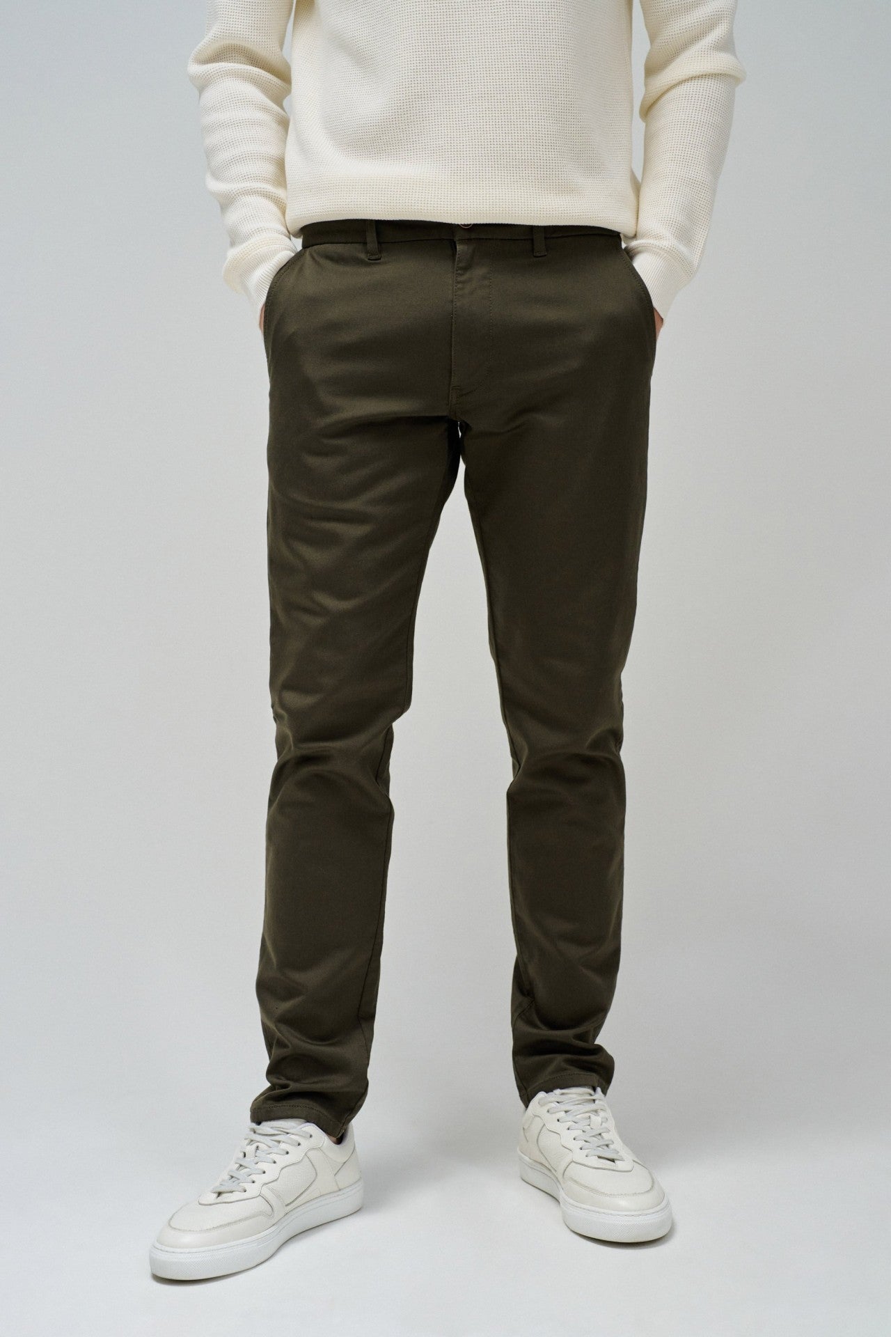 Chino Joggers S-Activ in Dark Green Pants Salsa Jeans