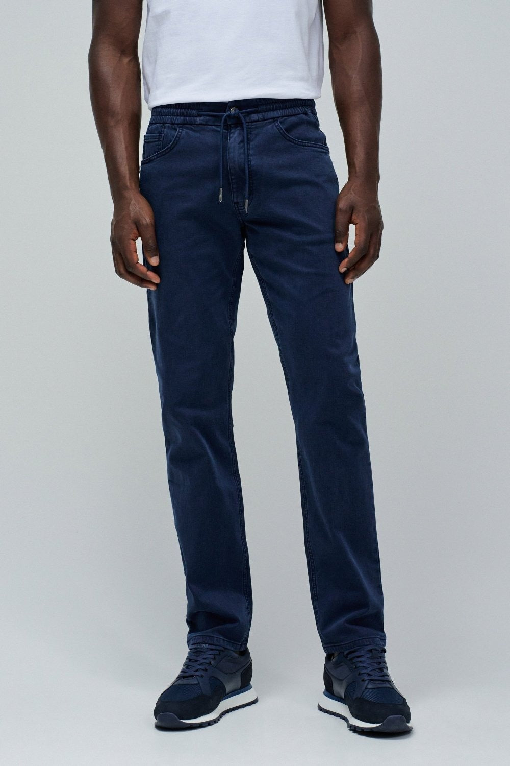 Regular Jogger S-Activ Colors in Dark Blue Pants Salsa Jeans