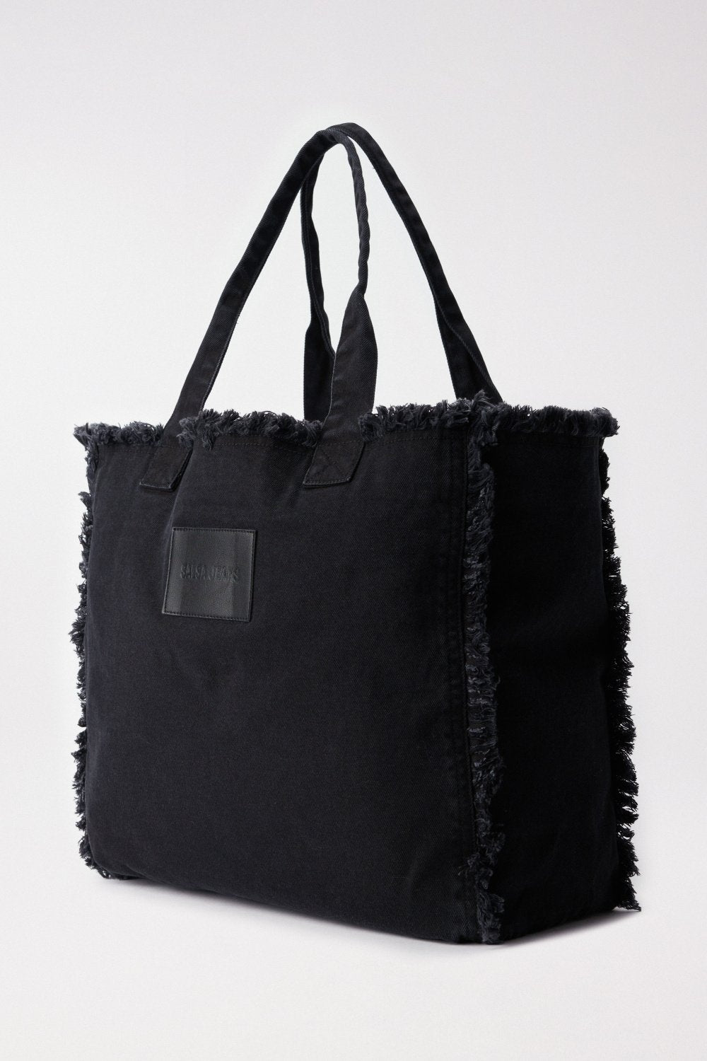 Denim Tote Bag in Black Bags Salsa Jeans   