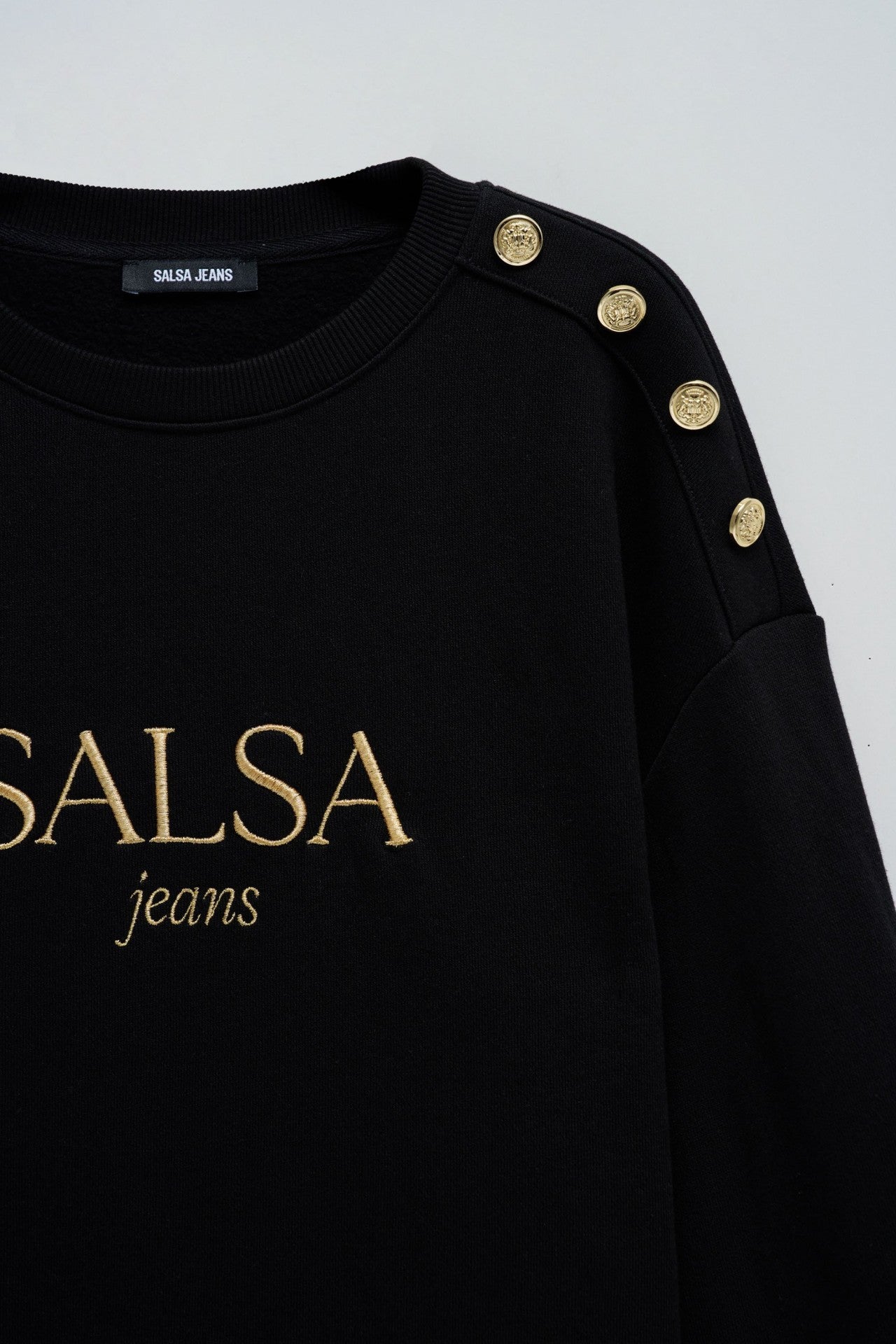 Branding Sweater in Black Sweatshirts Salsa Jeans   