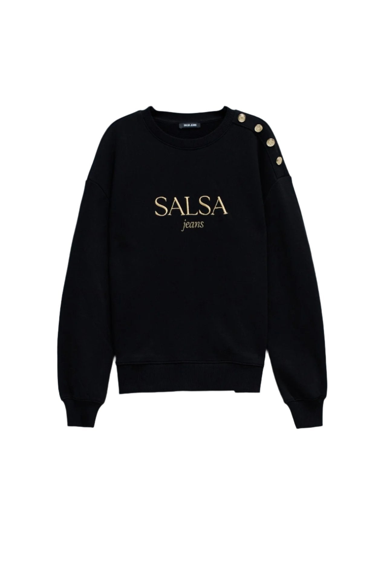 Branding Sweater in Black Sweatshirts Salsa Jeans   