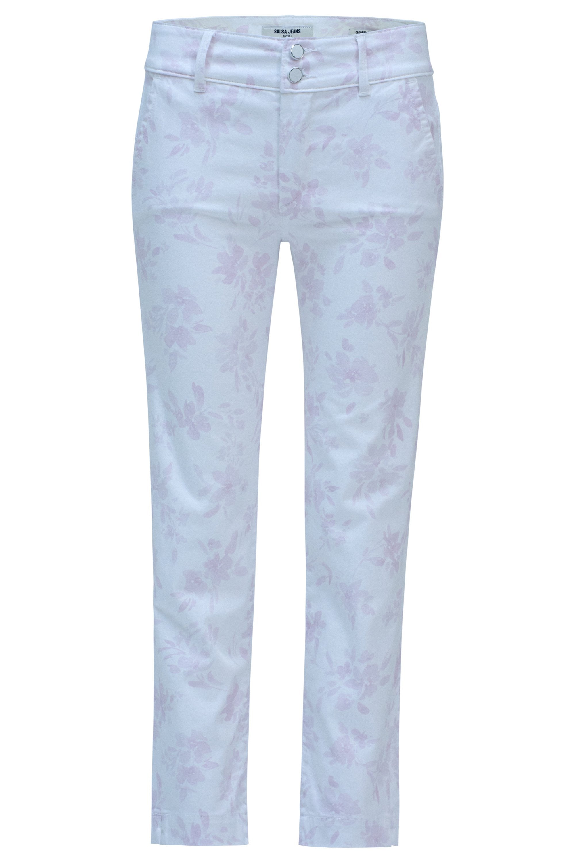 Secret Chino Print in Light Beige Pants Salsa Jeans