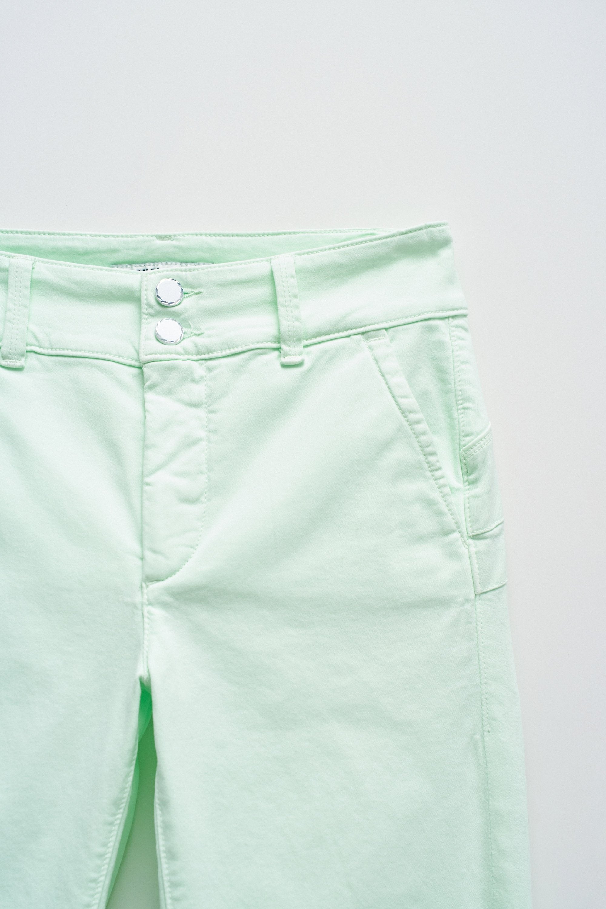 Secret Chino in Light Green V1 Pants Salsa Jeans