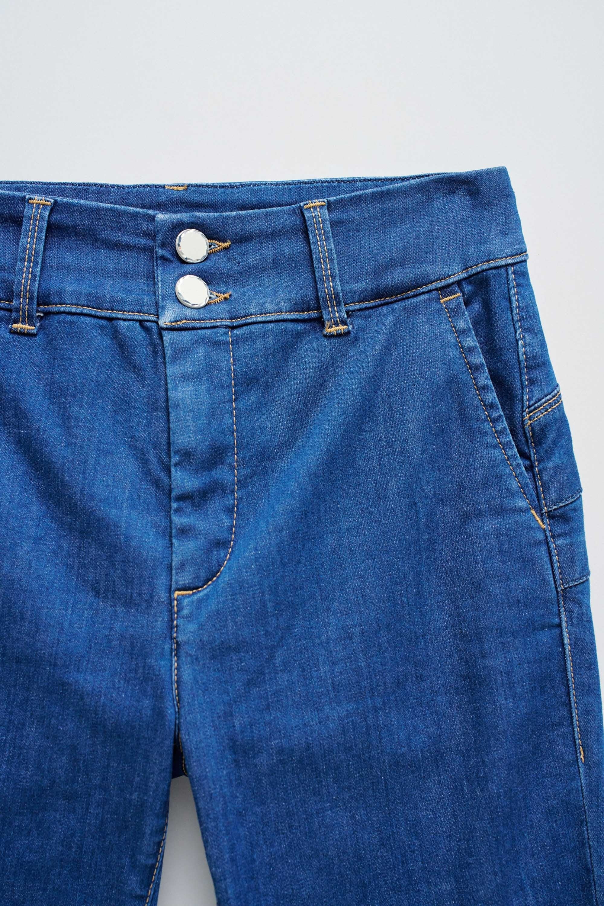 Secret Denim Crop Slim in Medium Wash Jeans Salsa Jeans