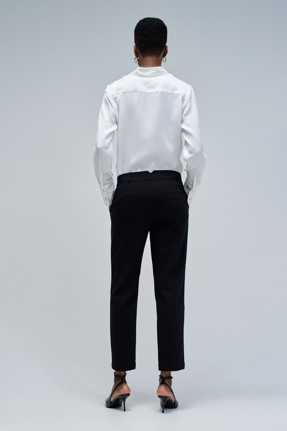 Basic High Waist Chino in Black Pants Salsa Jeans