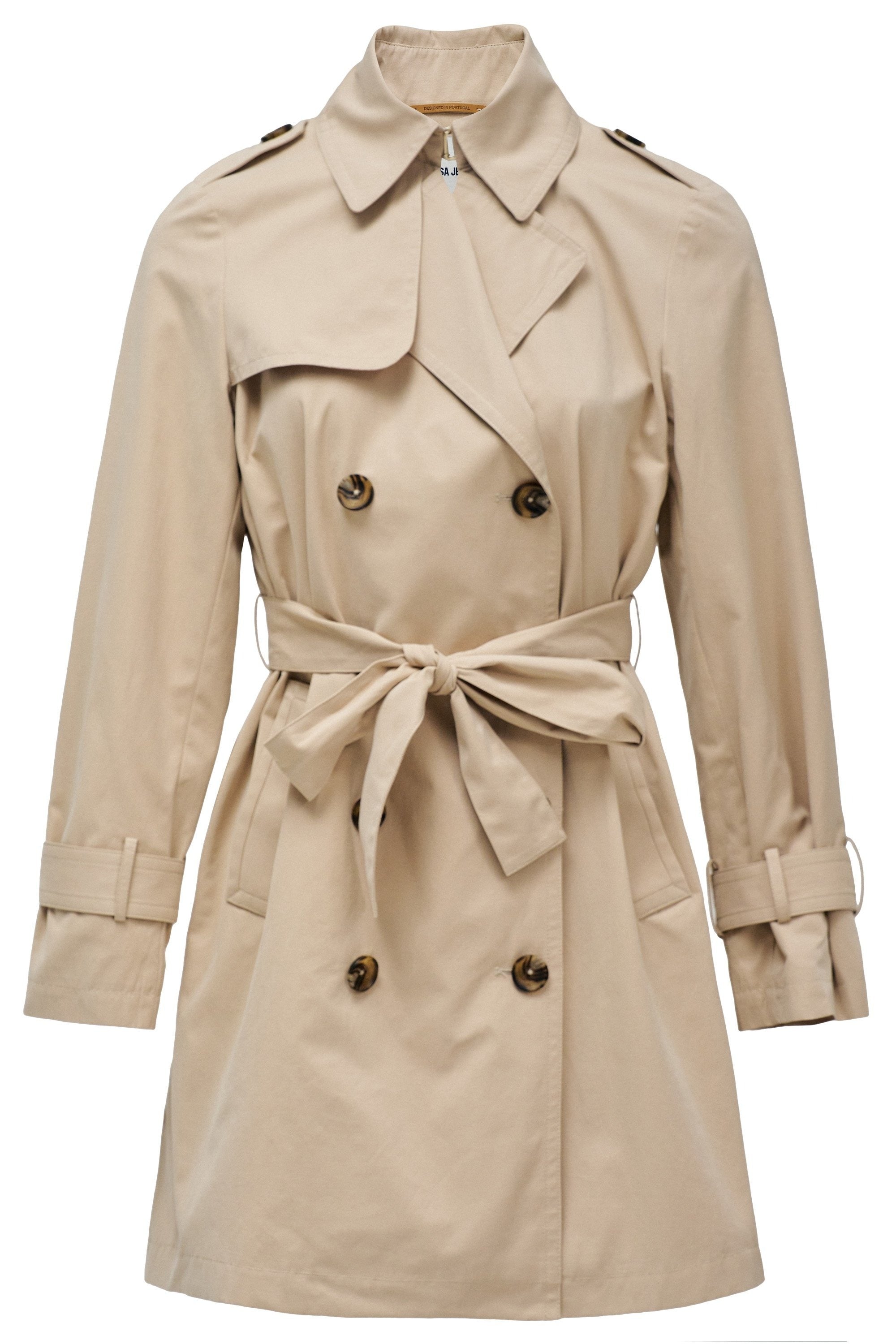 Trench Coat in Light Brown Jackets Salsa Jeans