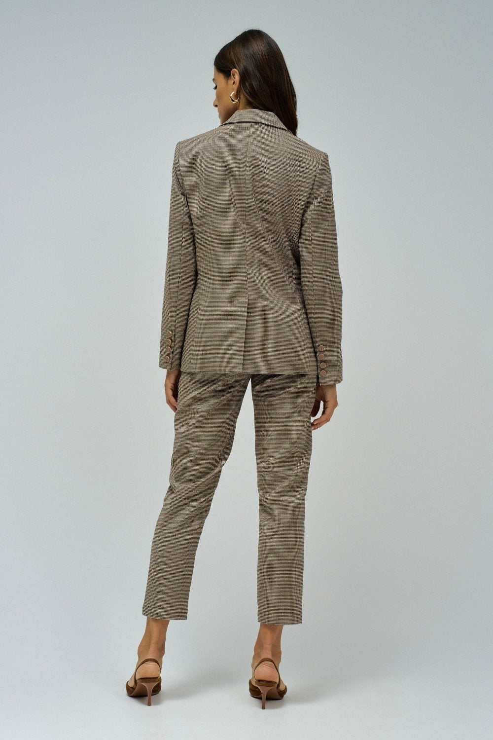 Slim Fit Suit Blazer in Medium Brown Jackets Salsa Jeans