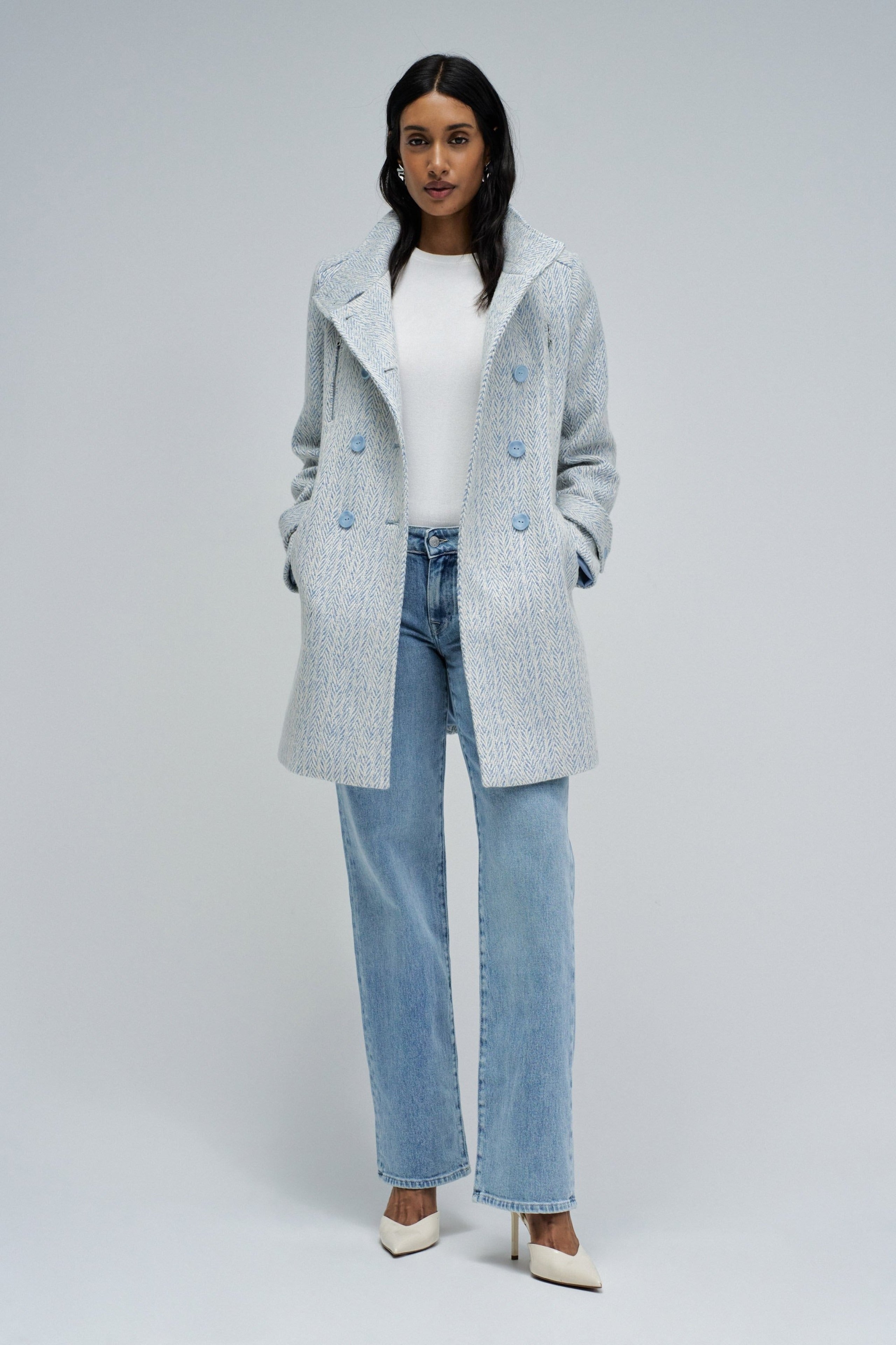 Low Rise Jeans in Medium Light Denim Salsa Jeans