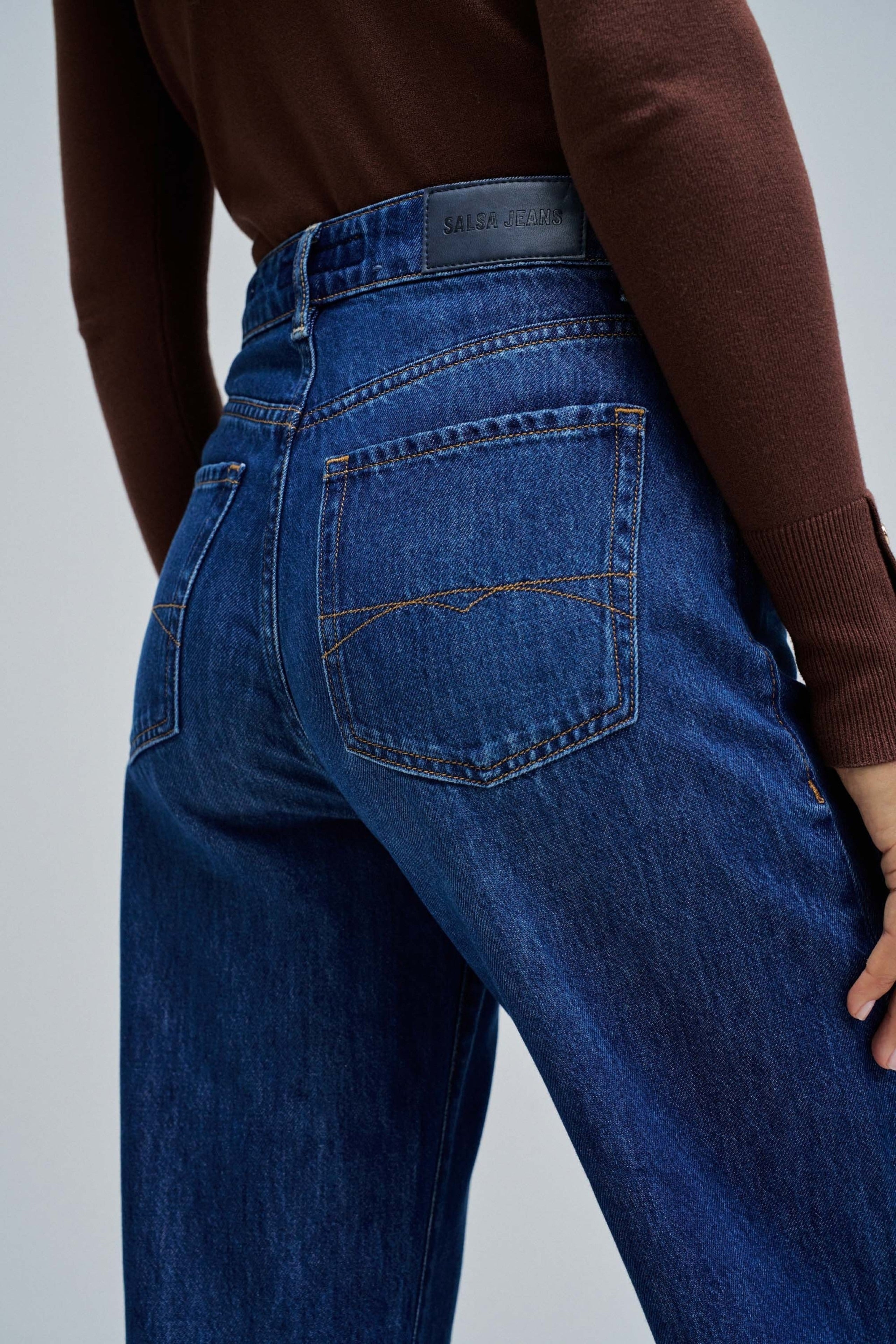 Wide-leg jeans in medium wash Salsa Jeans