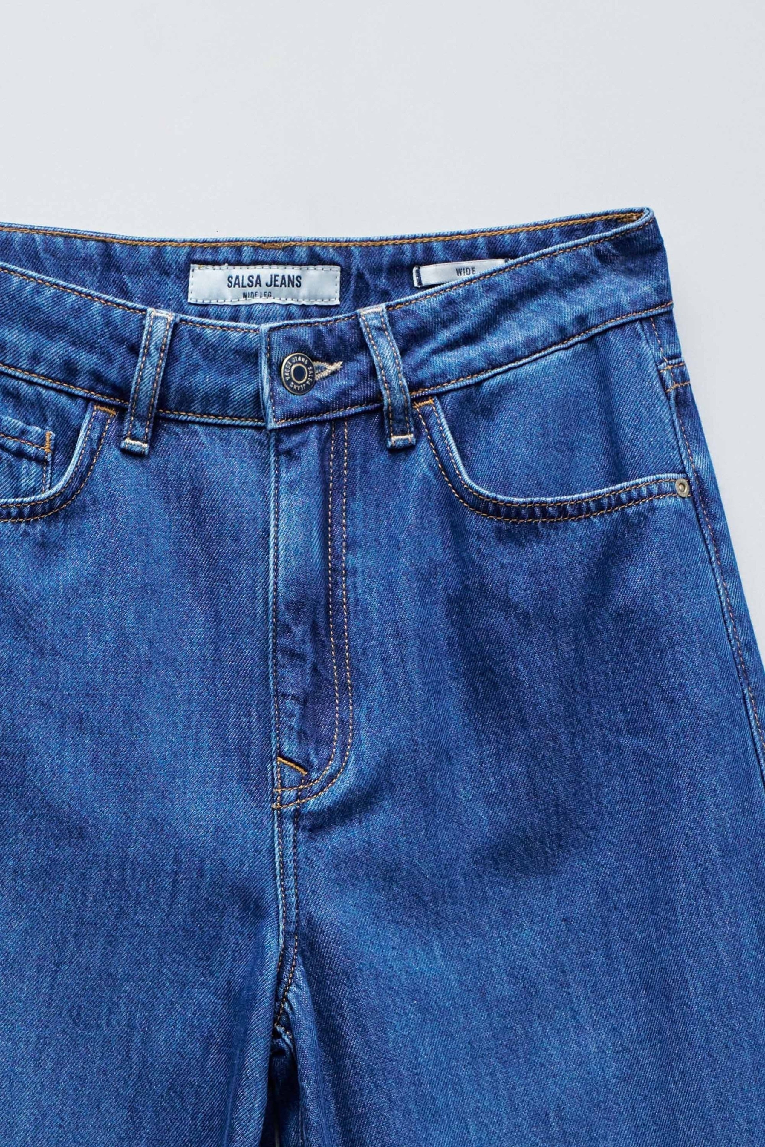 Wide-leg jeans in medium wash Salsa Jeans