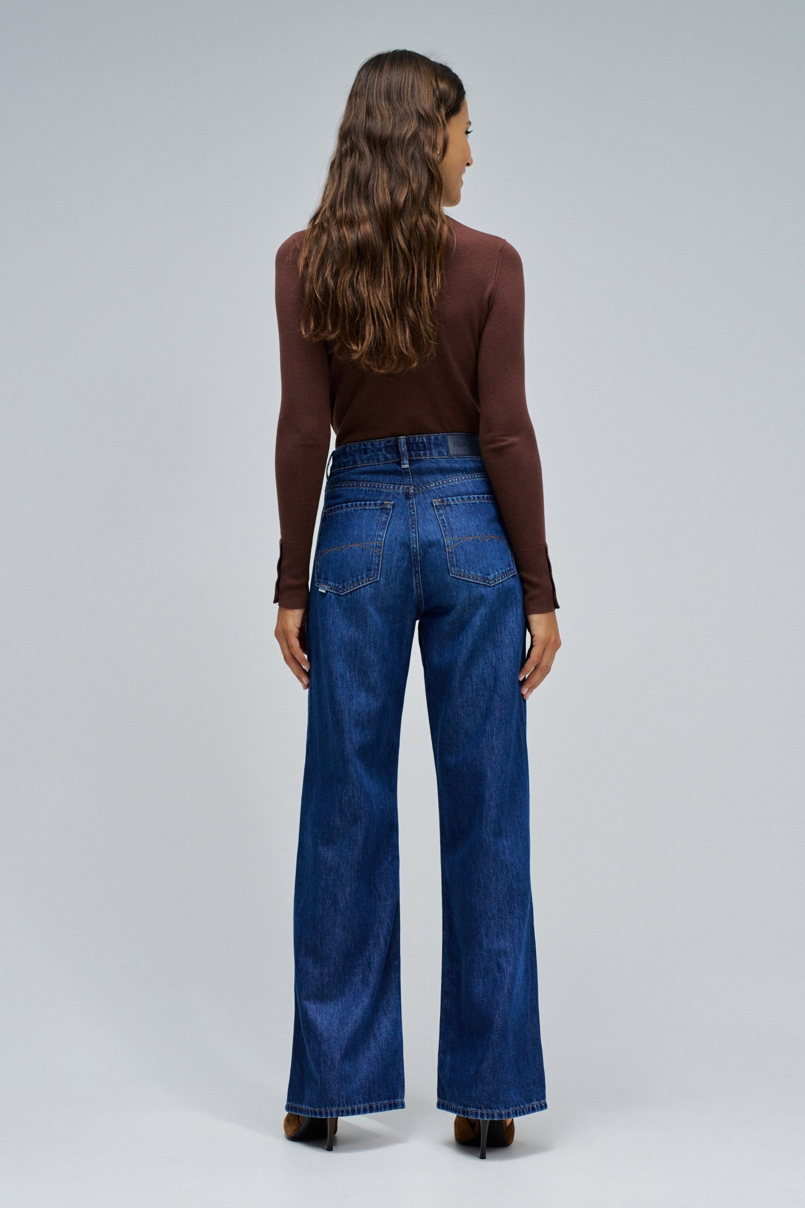 Wide-leg jeans in medium wash Salsa Jeans